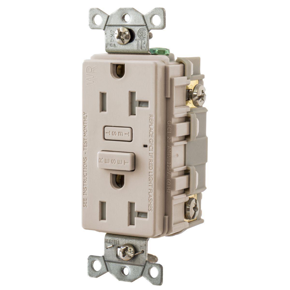 Hubbell Wiring Device-Kellems GFTW20LA GFCI Receptacles