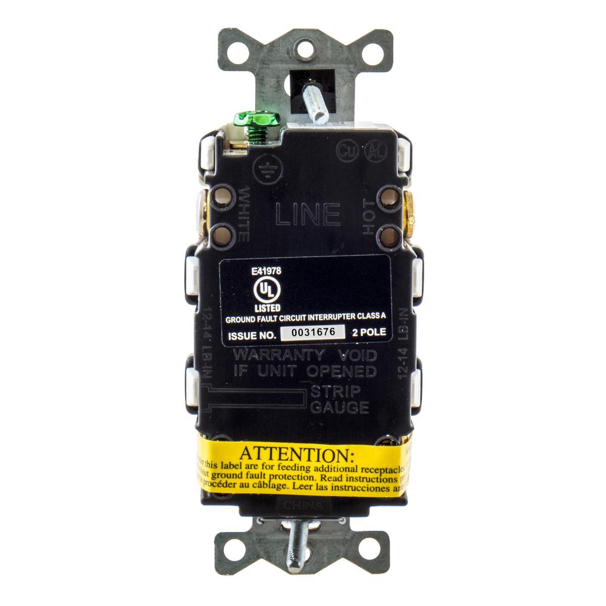 Hubbell Wiring Device-Kellems GFTWRST15WU GFCI Receptacles