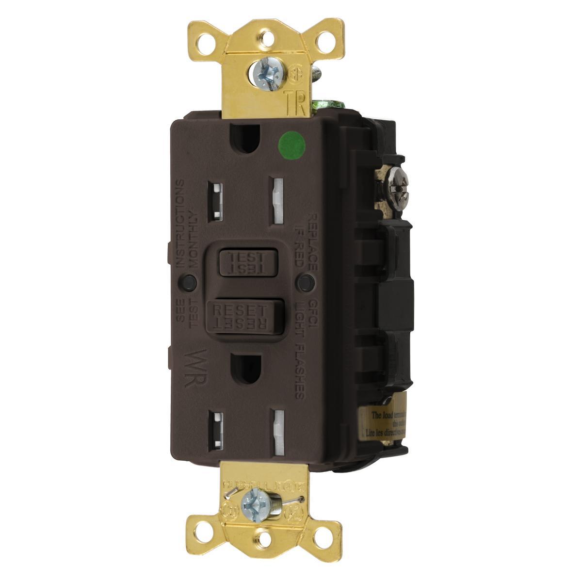 Hubbell Wiring Device-Kellems GFTWRST82U GFCI Receptacles