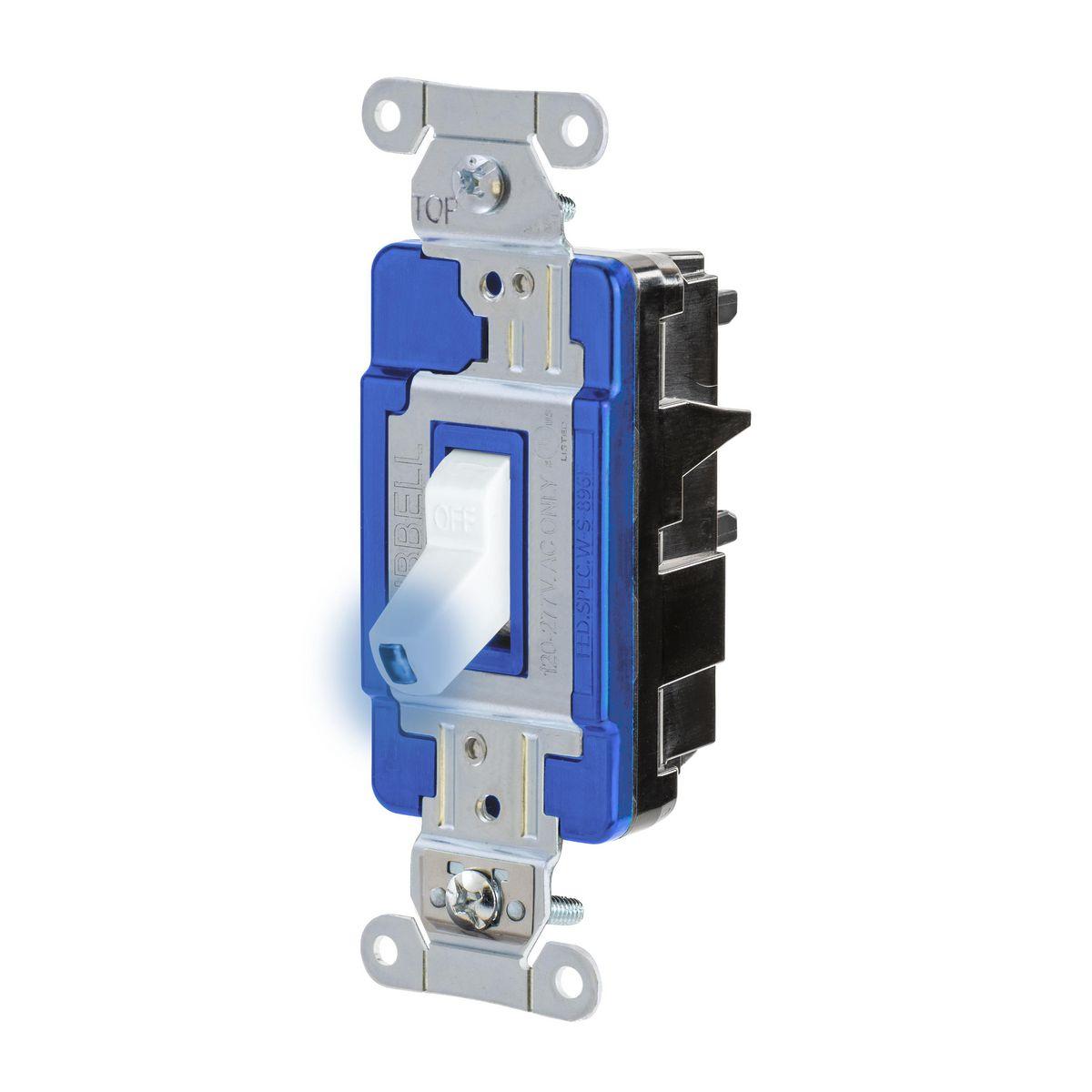 Hubbell Wiring Device-Kellems HBL1203STILW Toggle Switches