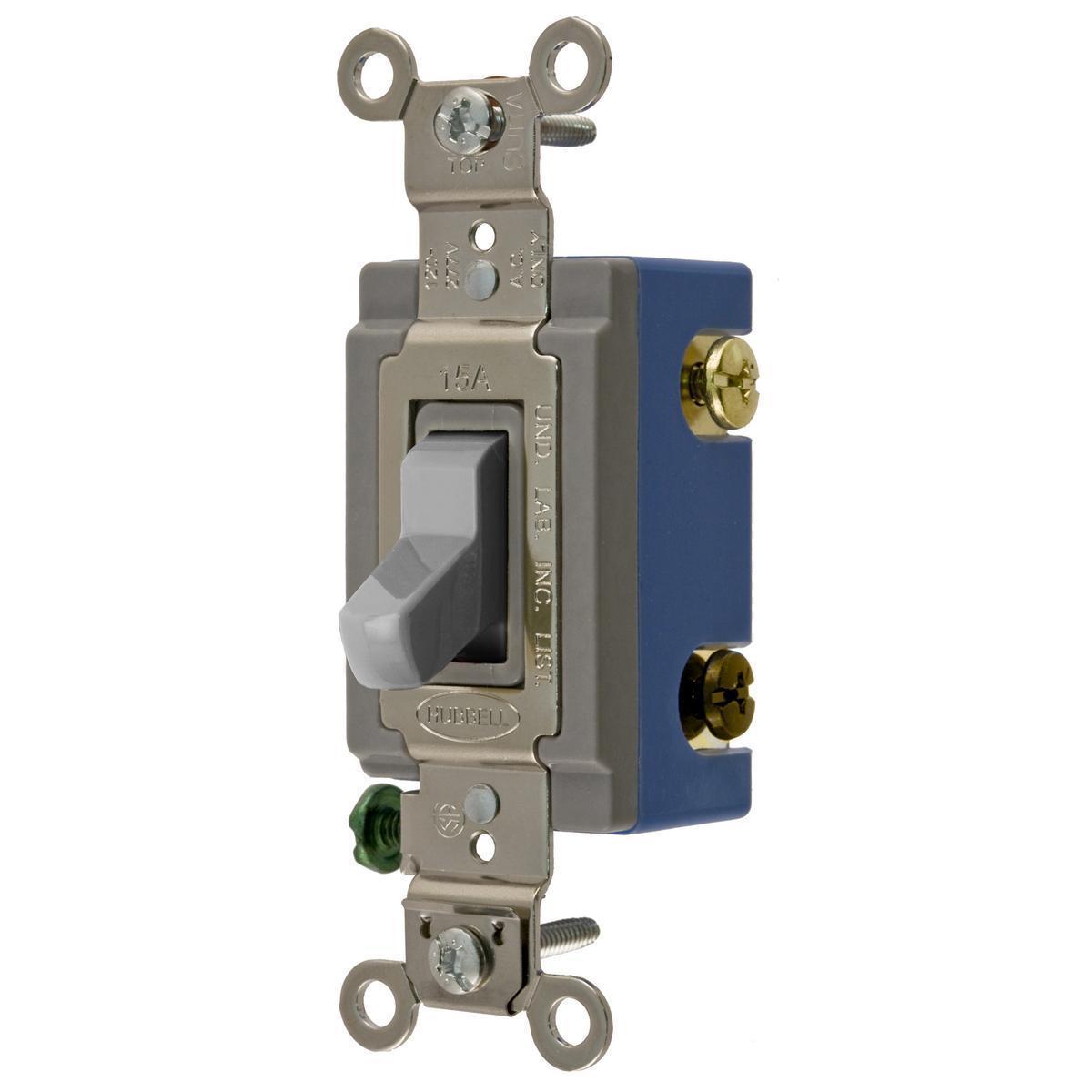 Hubbell Wiring Device-Kellems HBL1204GY Toggle Switches