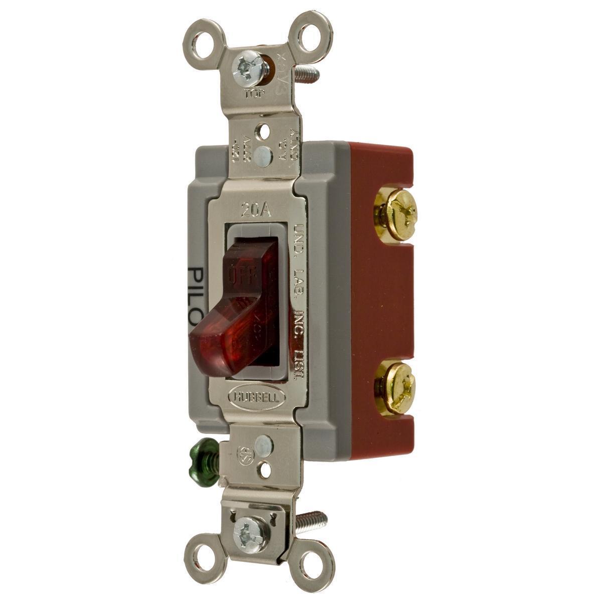 Hubbell Wiring Device-Kellems HBL1221PLU Toggle Switches