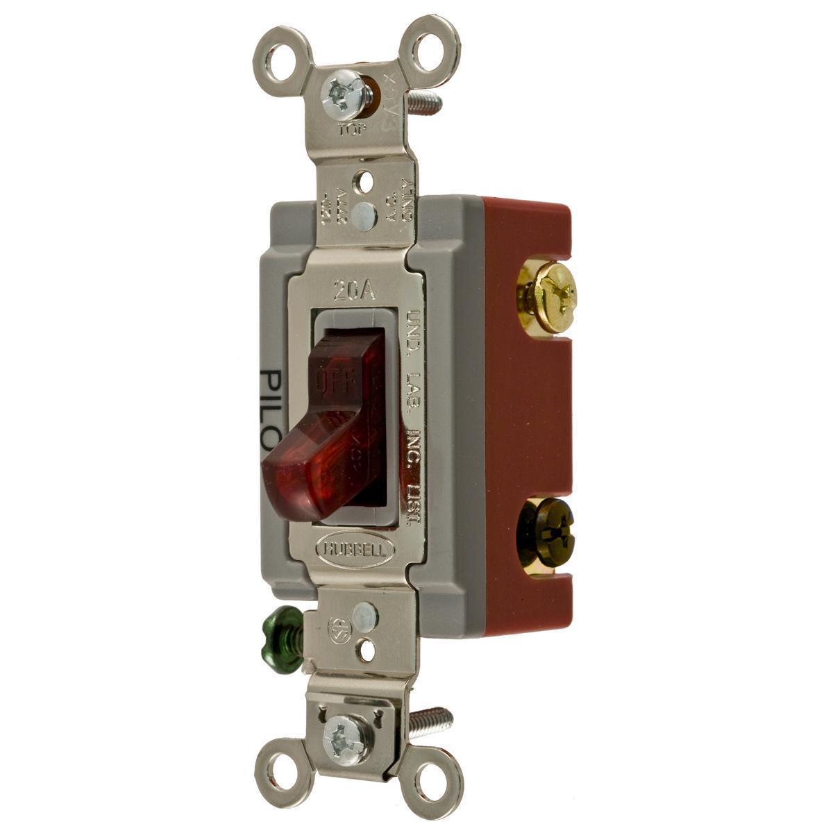 Hubbell Wiring Device-Kellems HBL1223PLU Toggle Switches