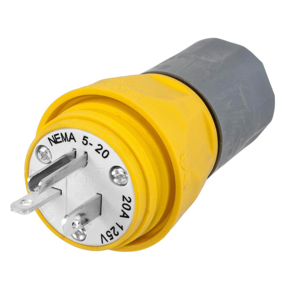 Hubbell Wiring Device-Kellems HBL14W33A Straight Blade Plugs