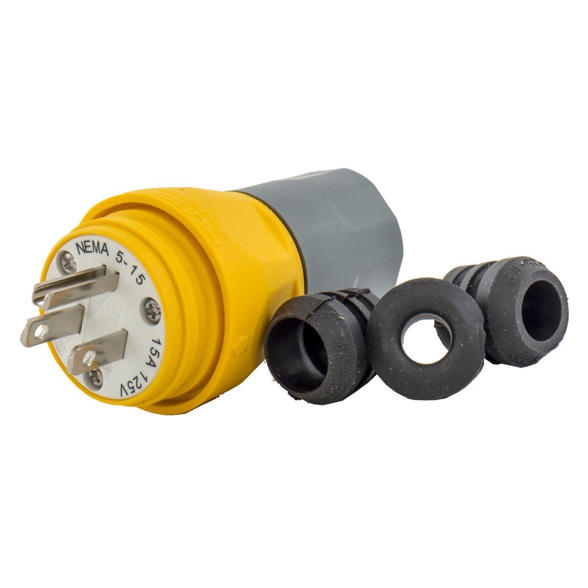 Hubbell Wiring Device-Kellems HBL14W47A Straight Blade Plugs