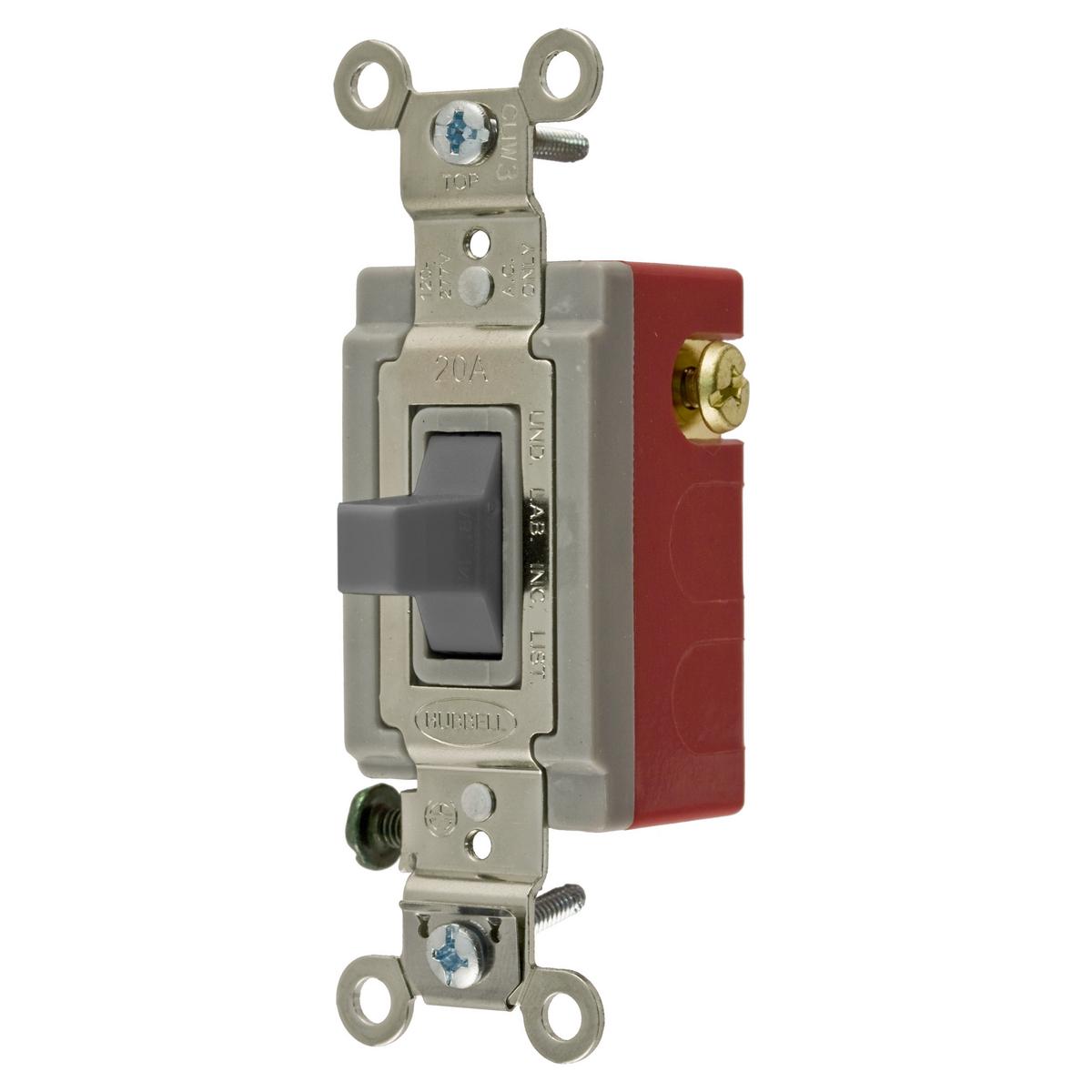 Hubbell Wiring Device-Kellems HBL1557GYLV Toggle Switches