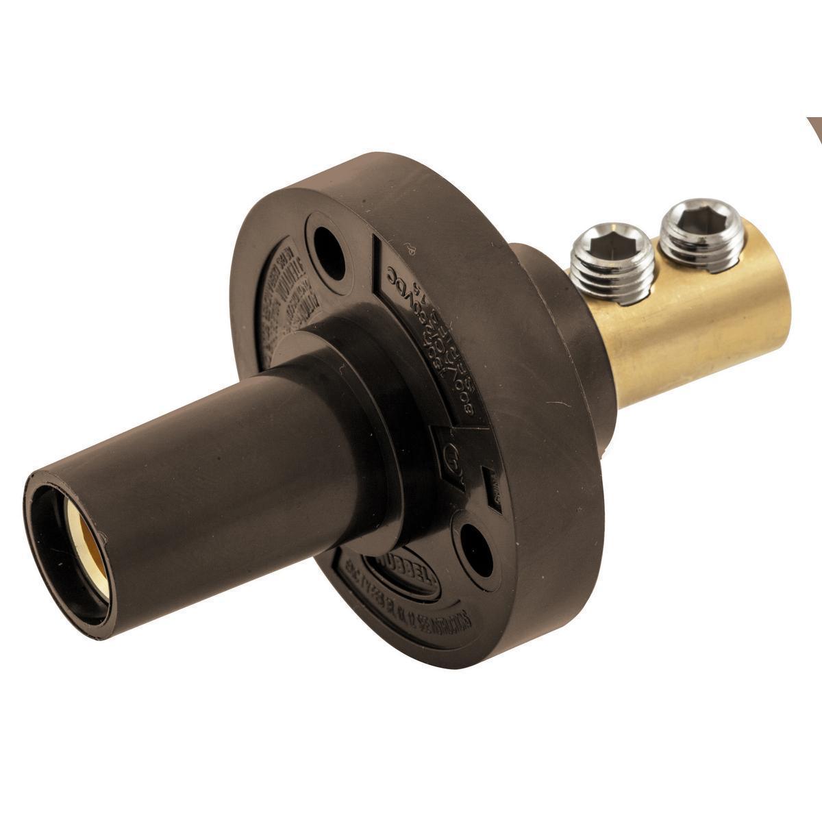 Hubbell Wiring Device-Kellems HBL15FRBN Single Pole Receptacles