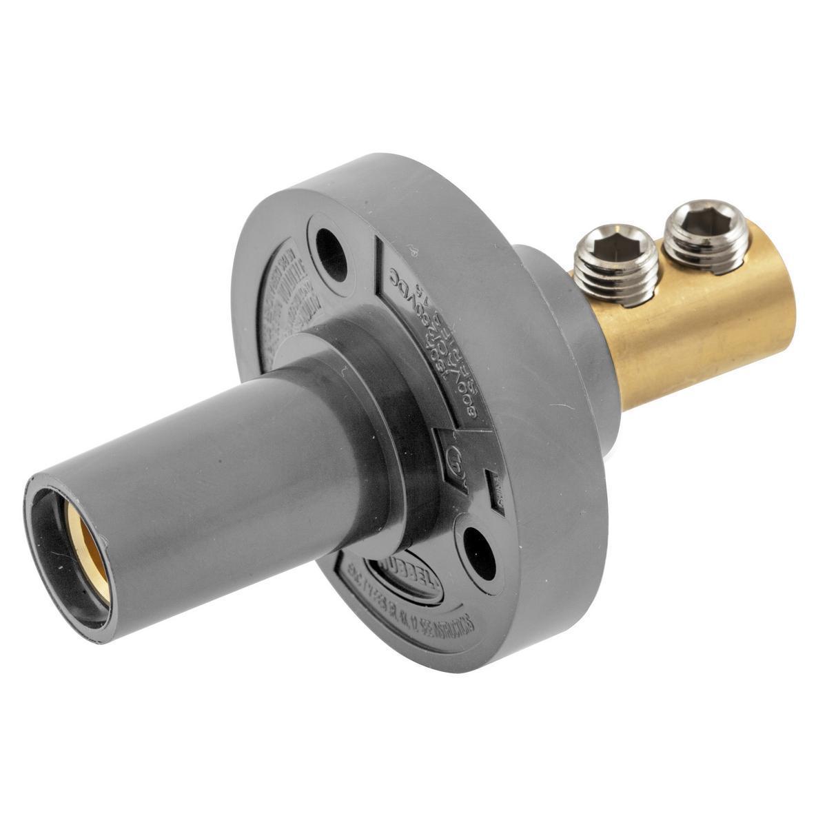 Hubbell Wiring Device-Kellems HBL15FRGY Single Pole Receptacles