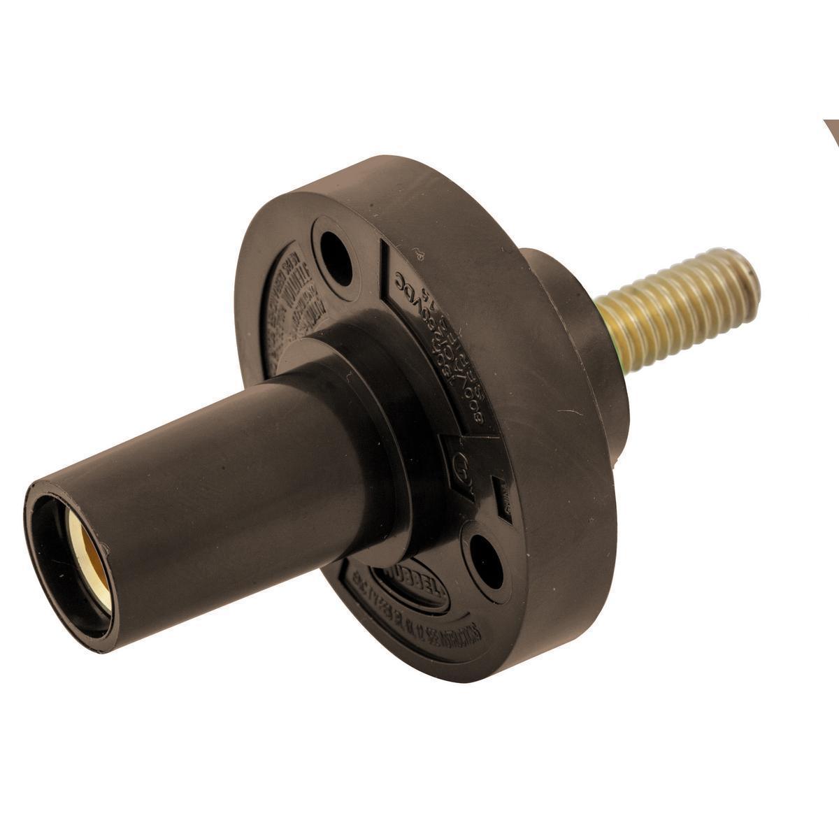 Hubbell Wiring Device-Kellems HBL15FRSBN Single Pole Receptacles