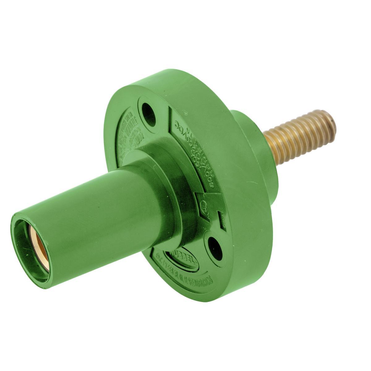 Hubbell Wiring Device-Kellems HBL15FRSGN Single Pole Receptacles