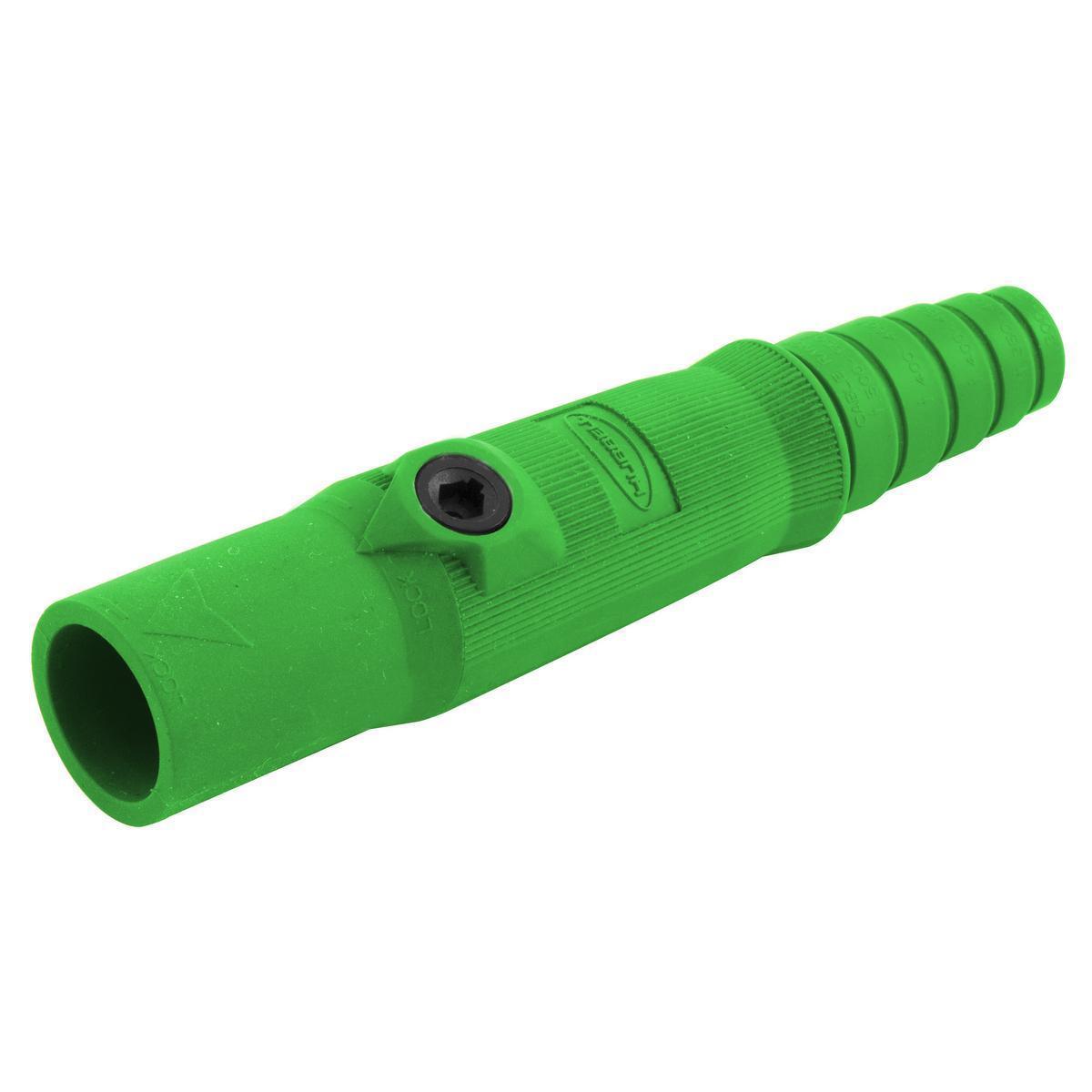 Hubbell Wiring Device-Kellems Insulgrip® HBL15MGN 15 Series 1-Pole Male Insulated Standard In-Line Plug With SC/PPC Cord, 600 V AC/250 V DC, 150 A, 8 to 2 AWG Wire, Setscrew Connection