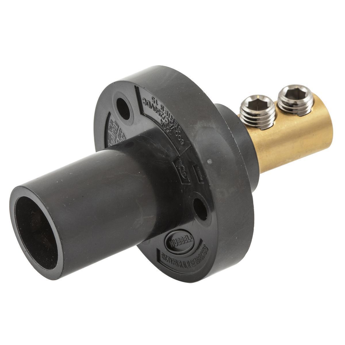 Hubbell Wiring Device-Kellems HBL15MRBK Single Pole Receptacles