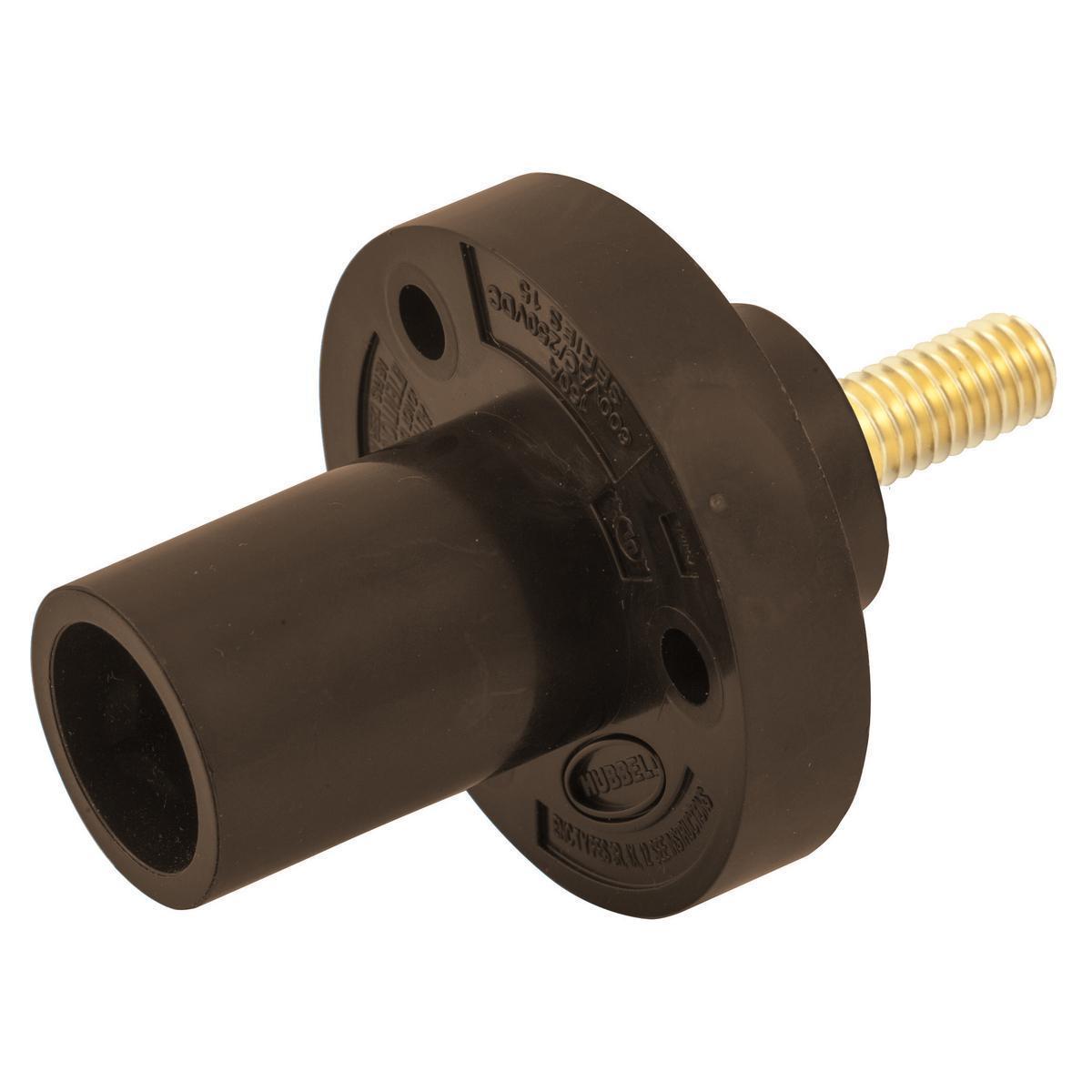 Hubbell Wiring Device-Kellems HBL15MRSBN Single Pole Receptacles