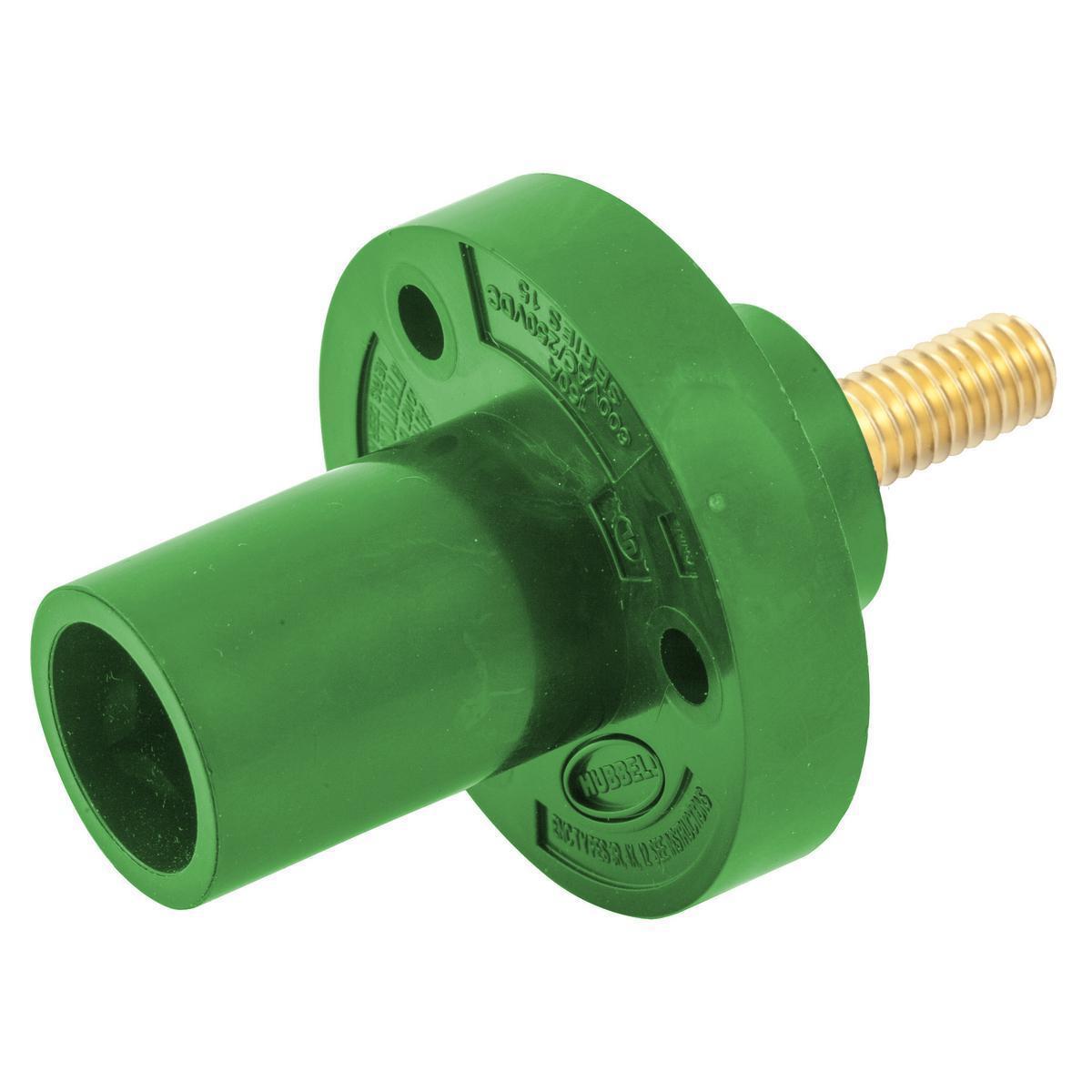 Hubbell Wiring Device-Kellems HBL15MRSGN Single Pole Receptacles