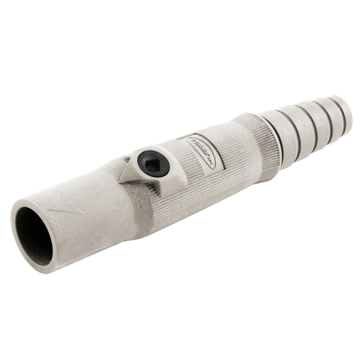 Hubbell Wiring Device-Kellems Insulgrip® HBL15MW 15 Series 1-Pole Male Insulated Standard In-Line Plug With SC/PPC Cord, 600 V AC/250 V DC, 150 A, 8 to 2 AWG Wire, Setscrew Connection
