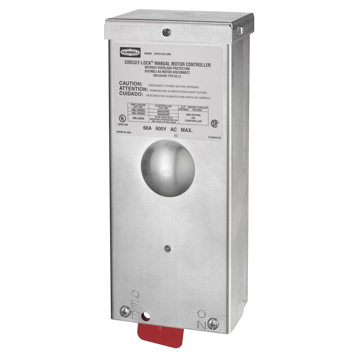 Hubbell Wiring Device-Kellems HBL16R93D Enclosed Rotary Disconnects