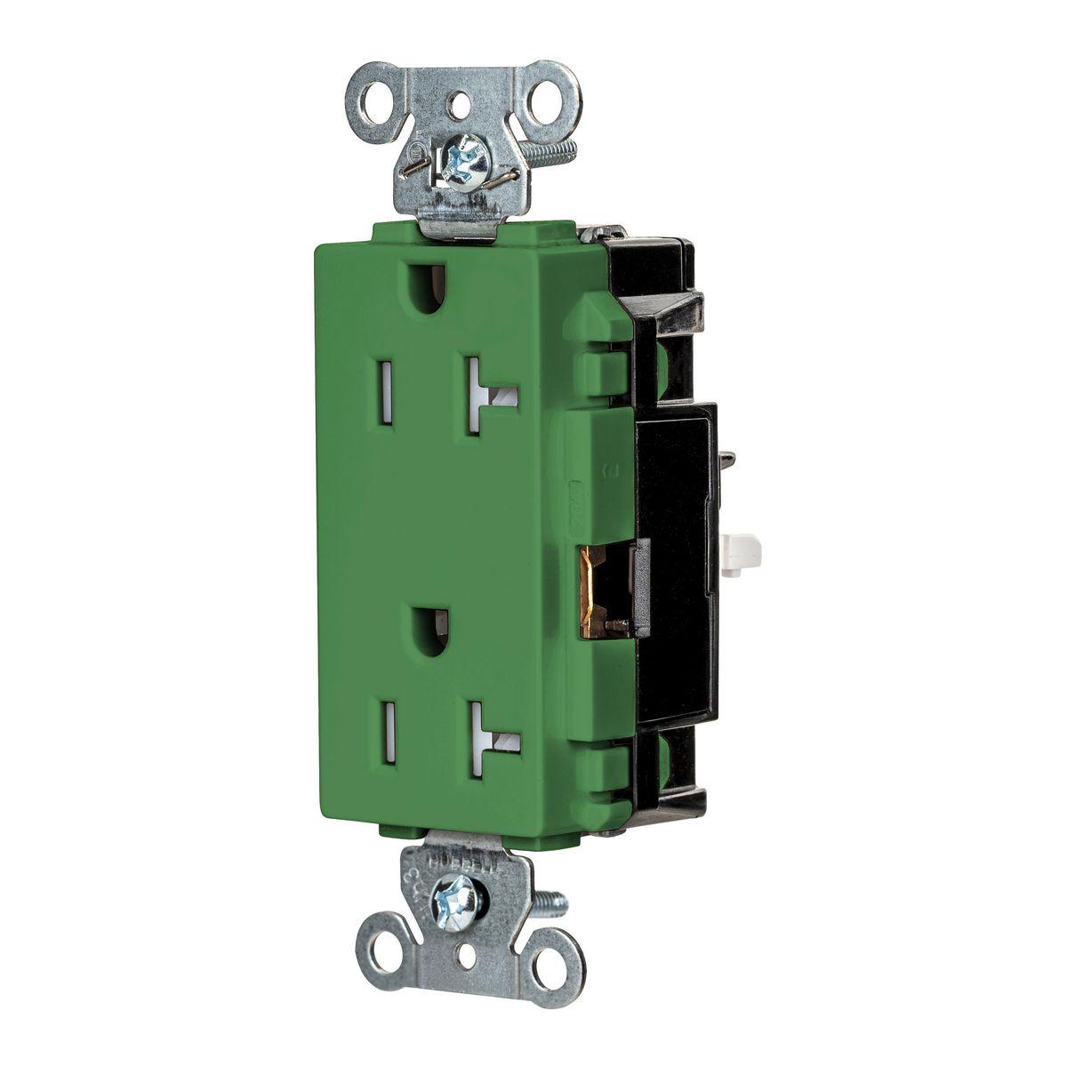Hubbell Wiring Device-Kellems HBL2162STGNTR Straight Blade Receptacles