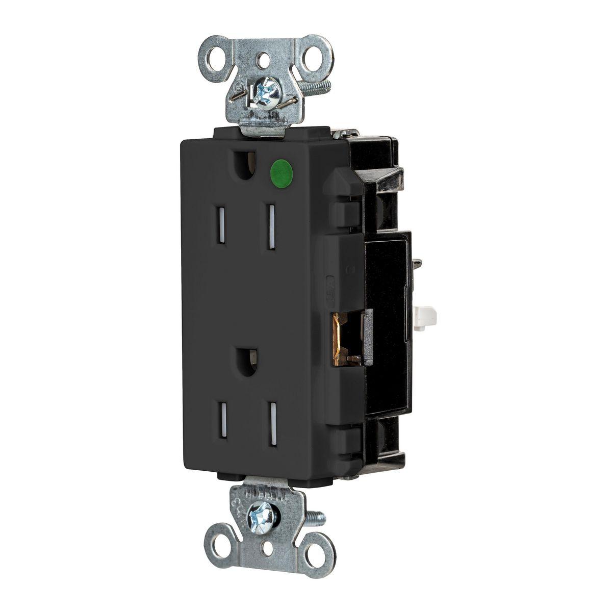 Hubbell Wiring Device-Kellems HBL2172STBKTR Straight Blade Receptacles