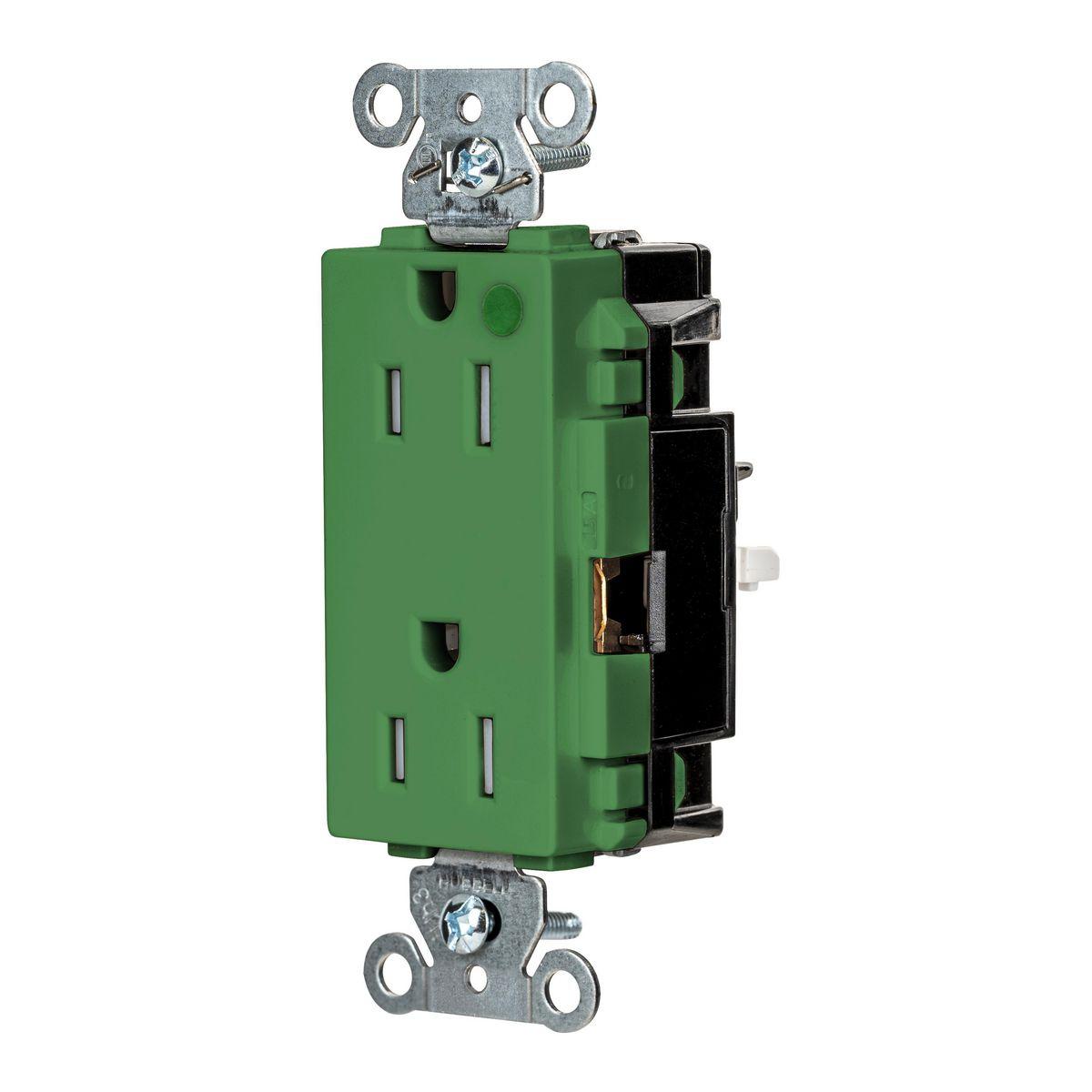 Hubbell Wiring Device-Kellems HBL2172STGNTR Straight Blade Receptacles