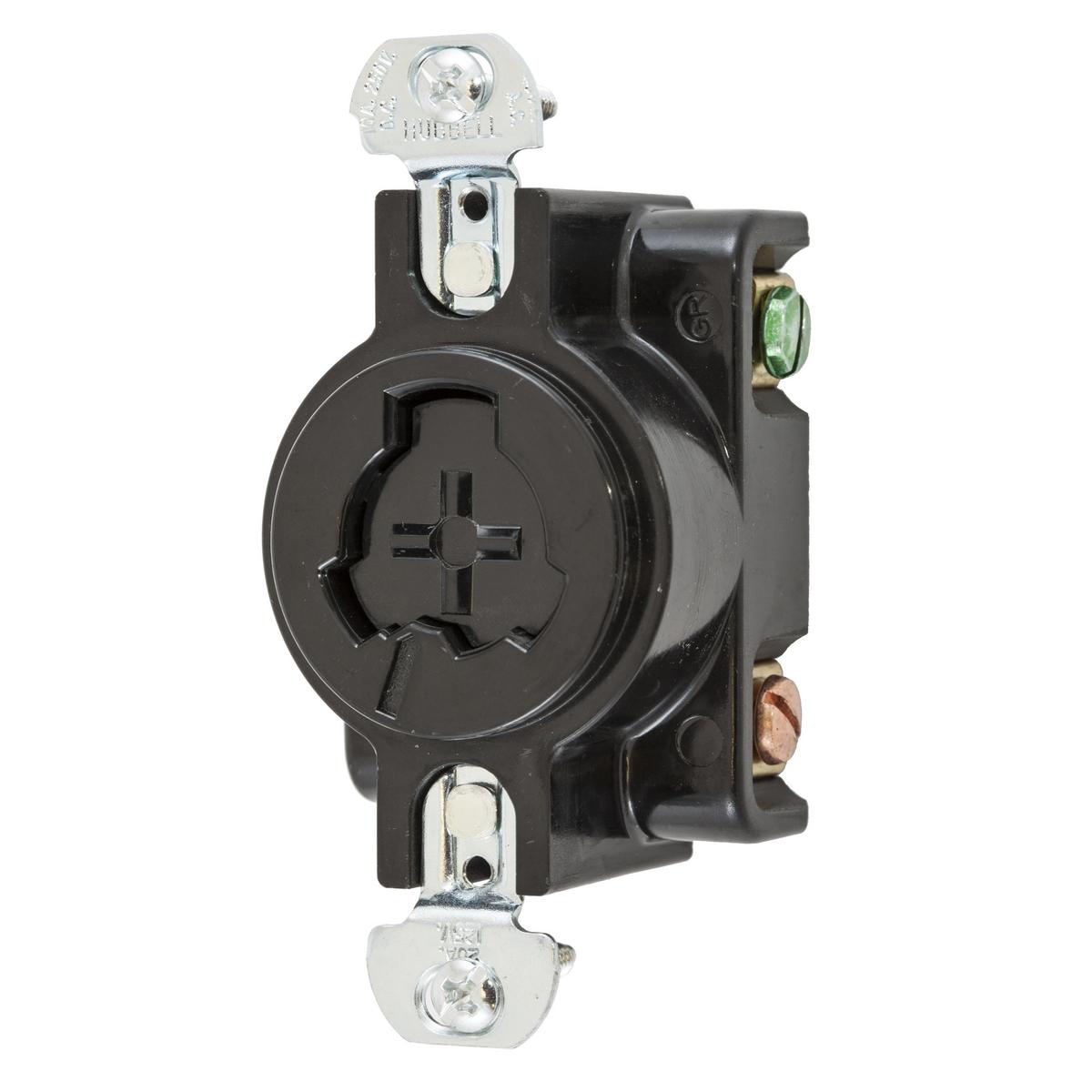 Hubbell Wiring Device-Kellems HBL23000G Locking Receptacles