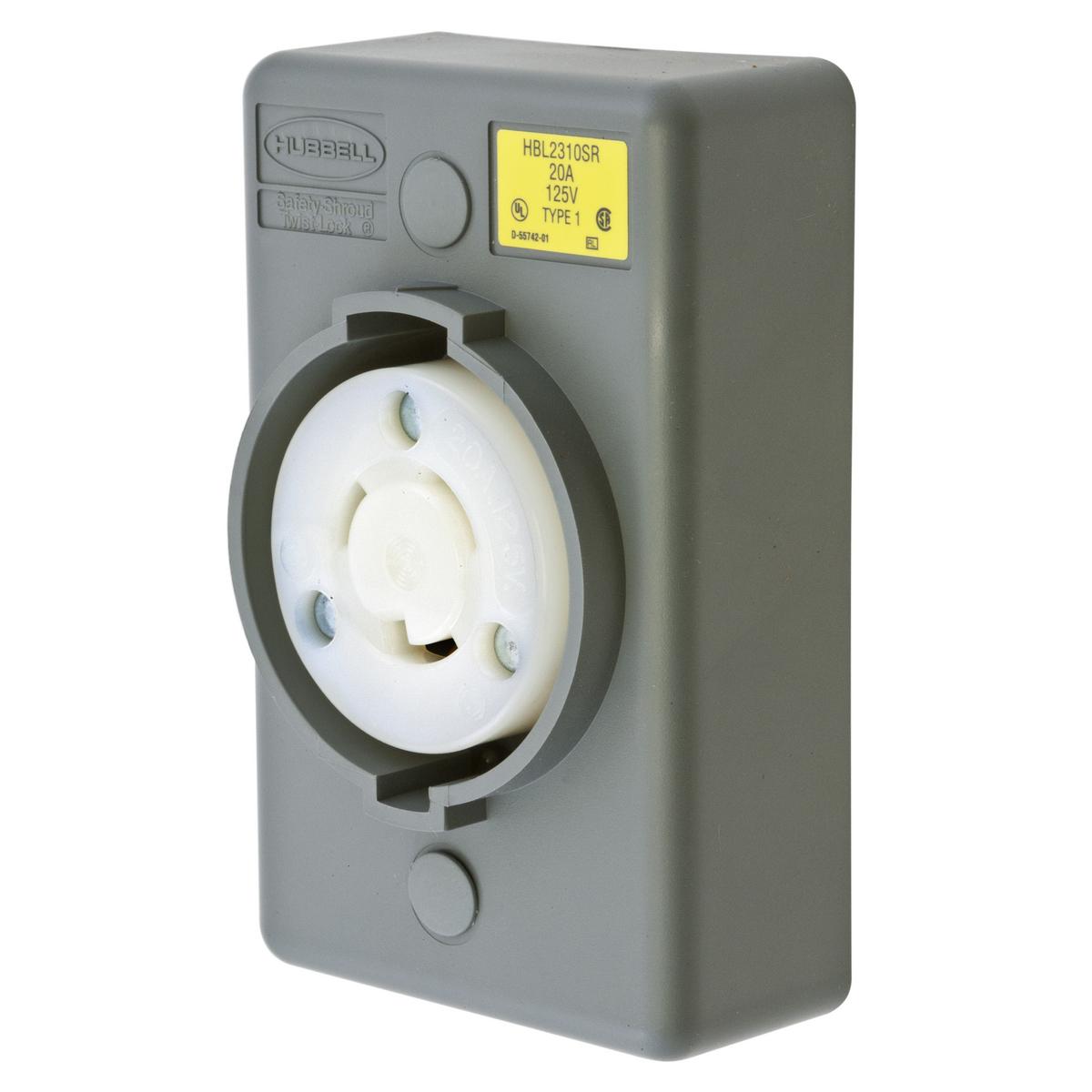 Hubbell Wiring Device-Kellems HBL2310SR Locking Receptacles