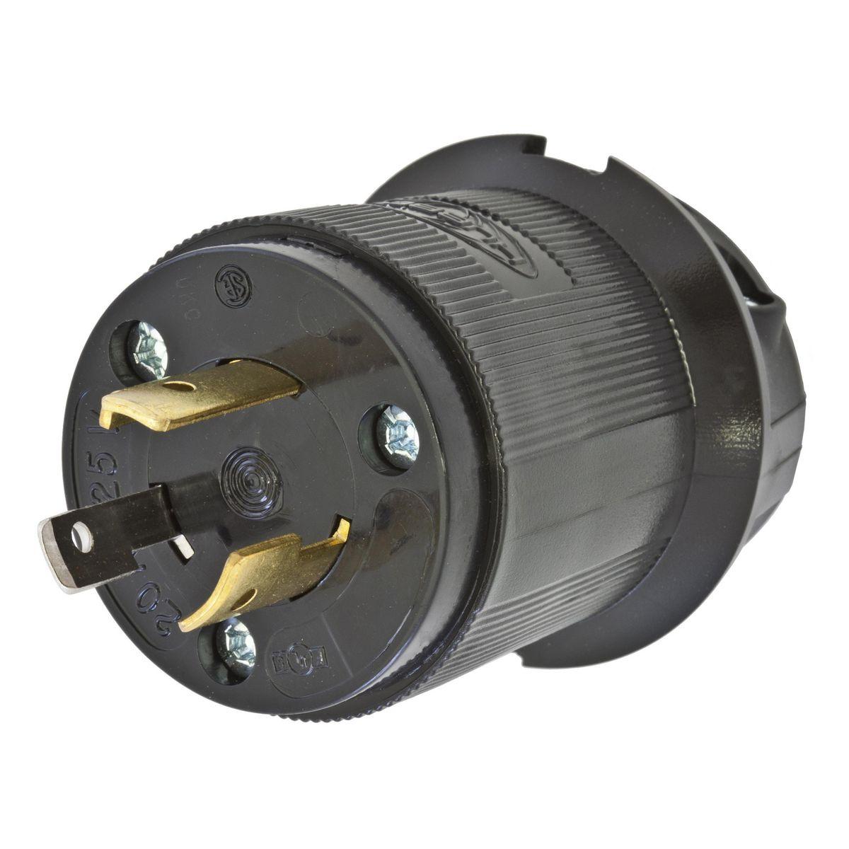Hubbell Wiring Device-Kellems HBL2311STBK Locking Plugs