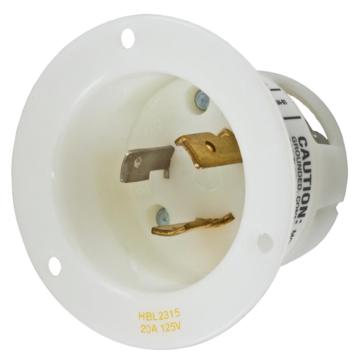 Hubbell Wiring Device-Kellems HBL2315 Locking Flanged Inlets & Outlets