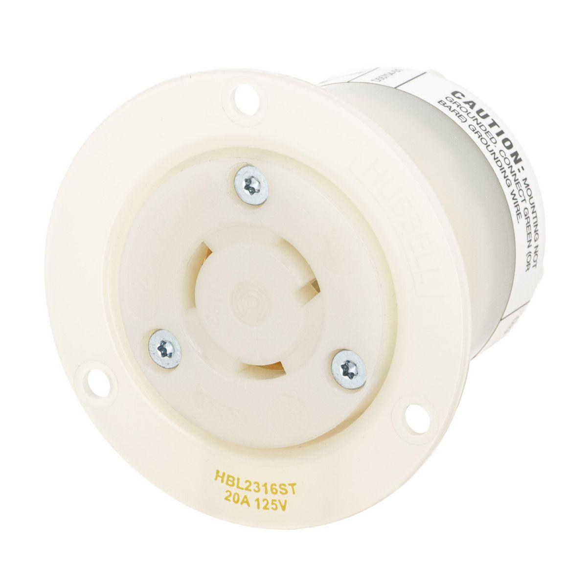 Hubbell Wiring Device-Kellems hbl2316st Locking Receptacles