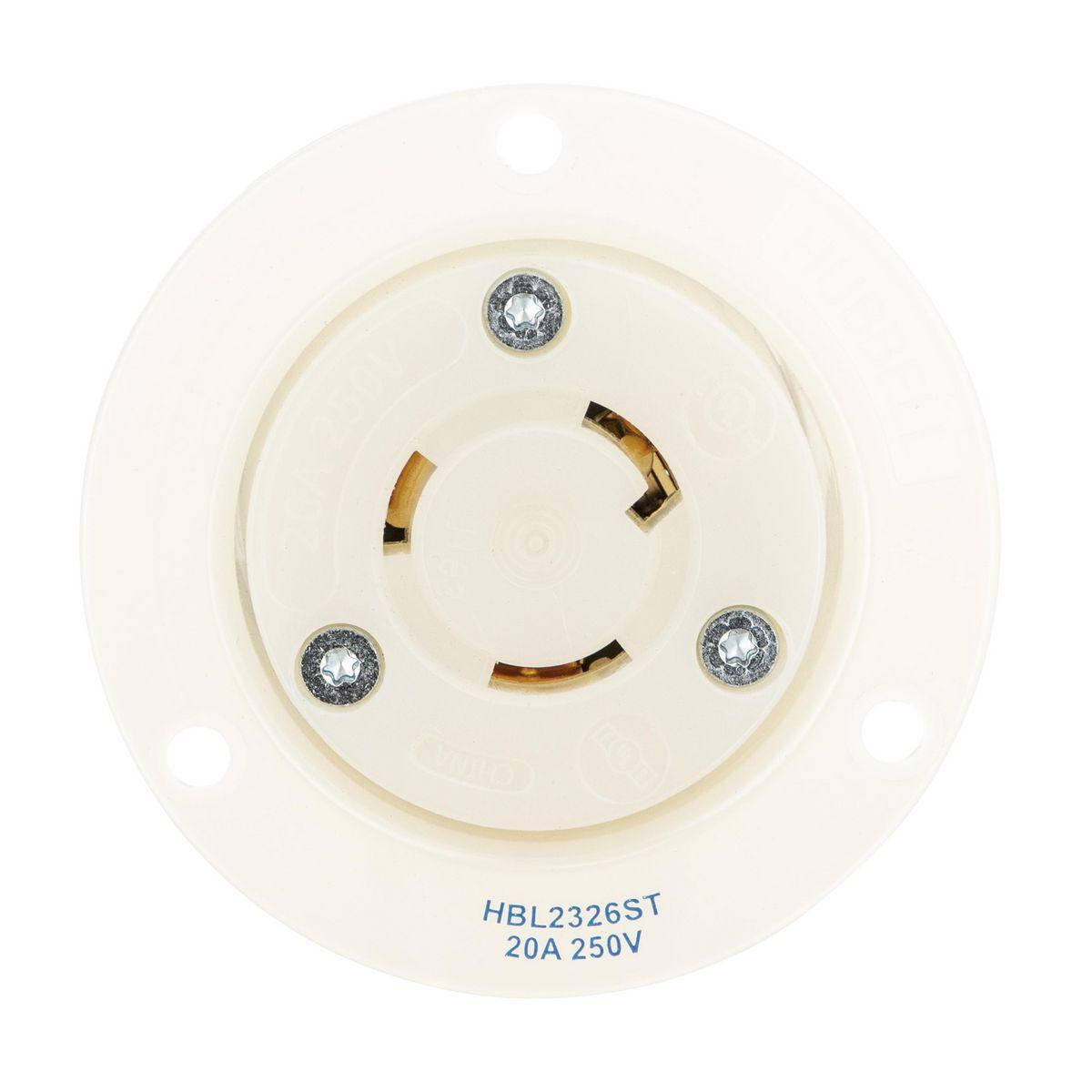 Hubbell Wiring Device-Kellems hbl2326st Locking Receptacles