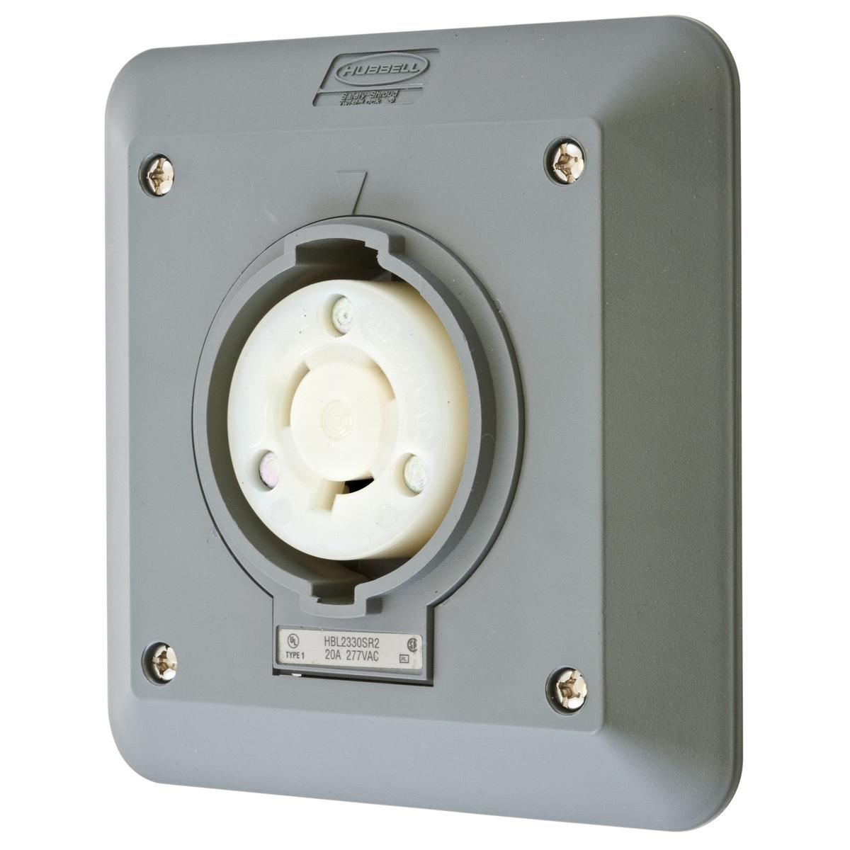 Hubbell Wiring Device-Kellems HBL2330SR2 Locking Receptacles