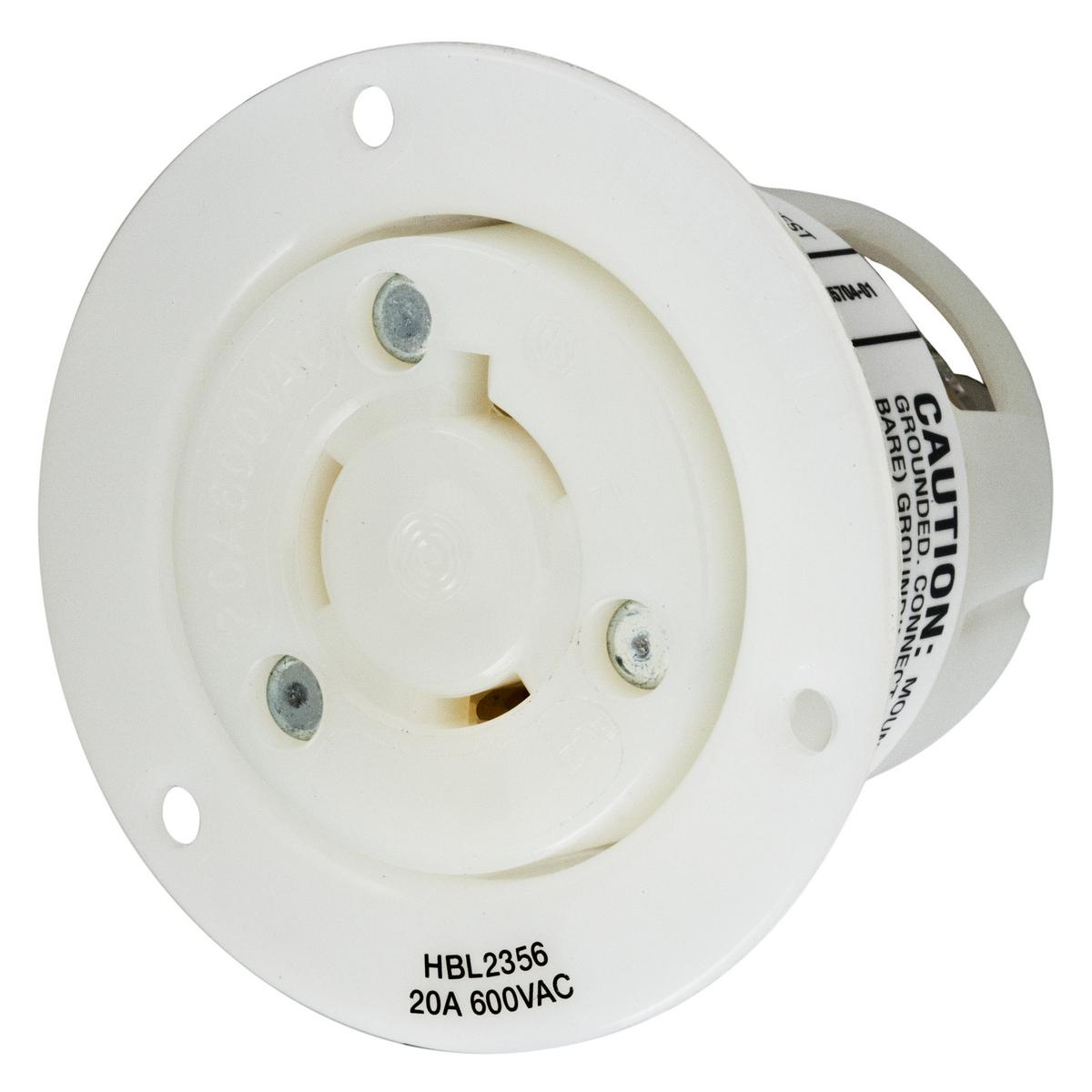 Hubbell Wiring Device-Kellems HBL2356 Locking Flanged Inlets & Outlets