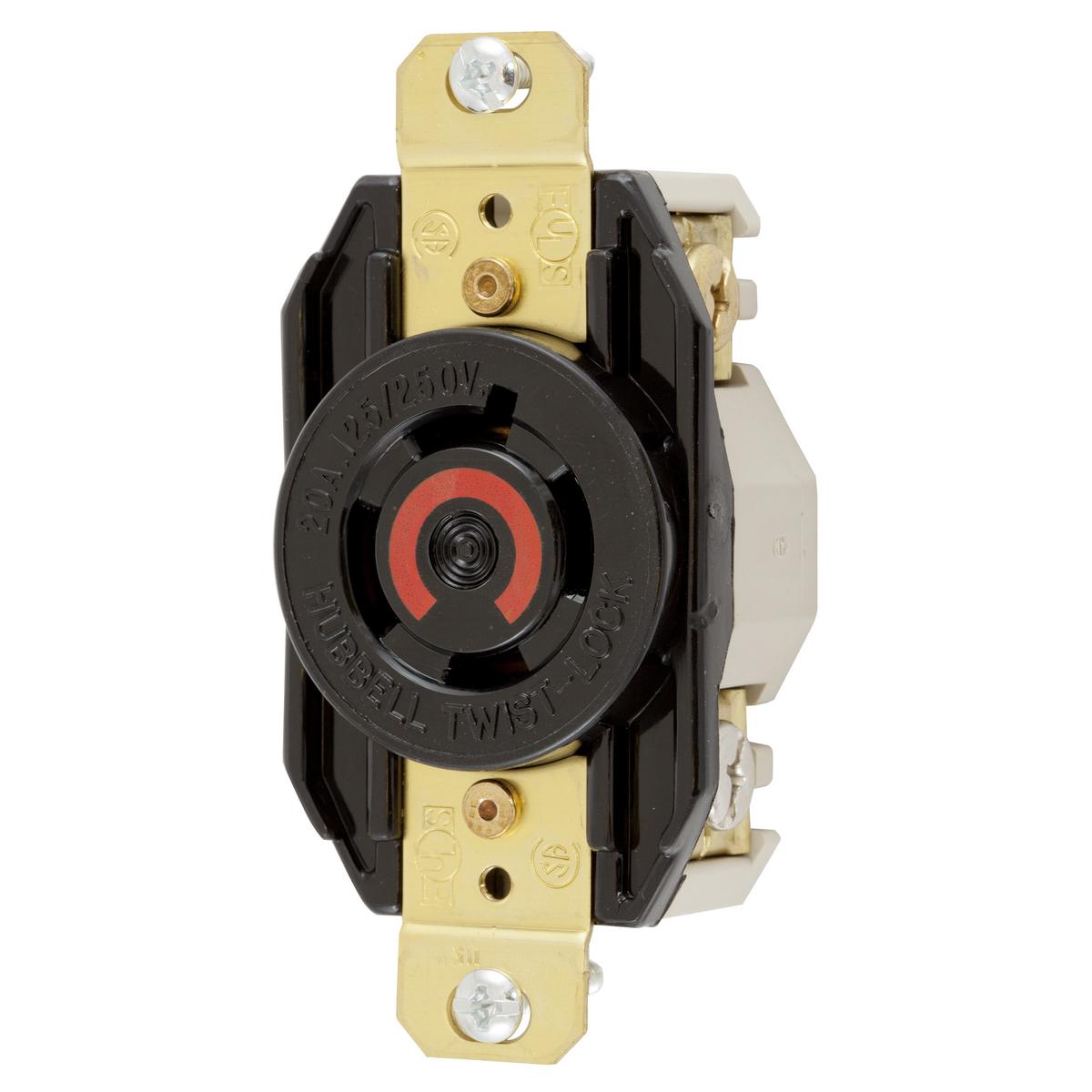 Hubbell Wiring Device-Kellems HBL2410 Locking Receptacles