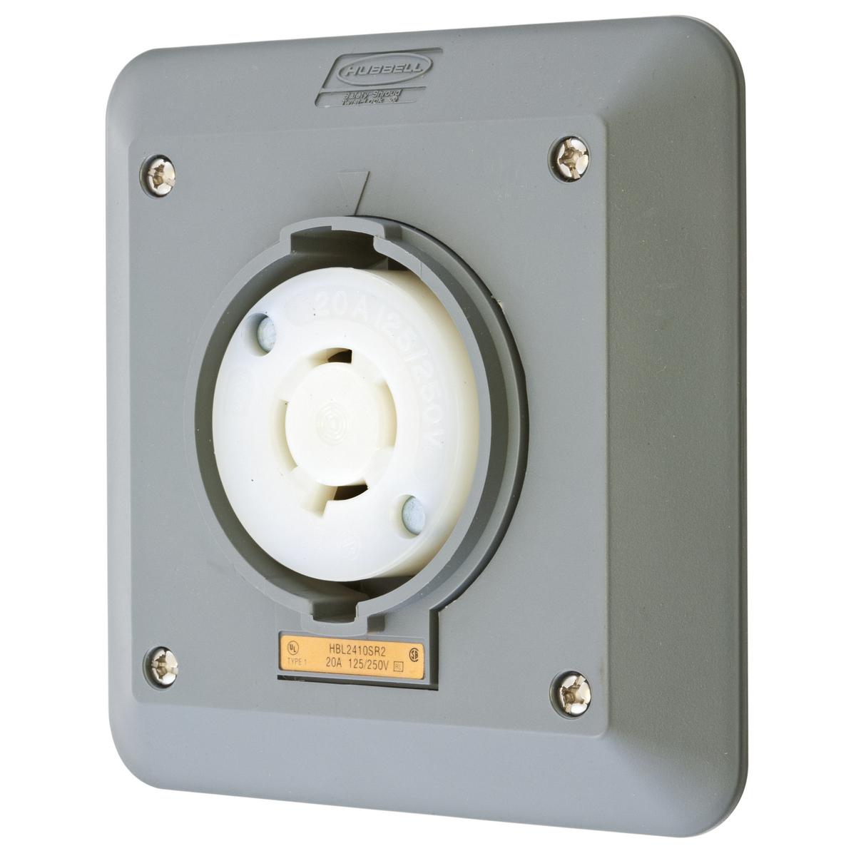 Hubbell Wiring Device-Kellems HBL2410SR2 Locking Receptacles