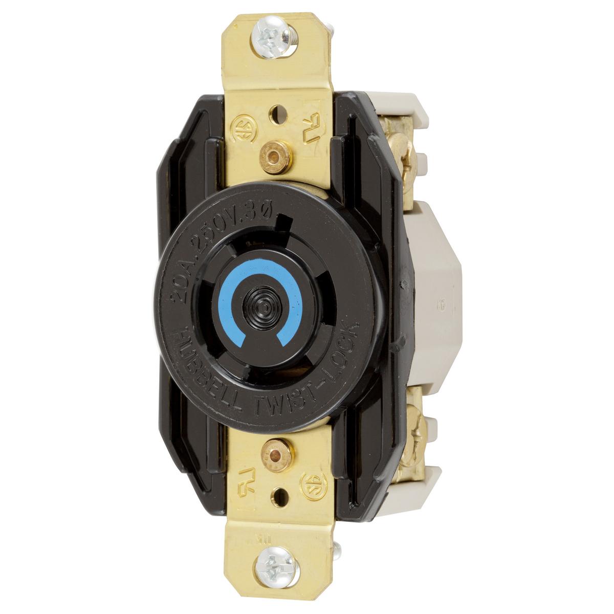 Hubbell Wiring Device-Kellems HBL2420RT Locking Receptacles