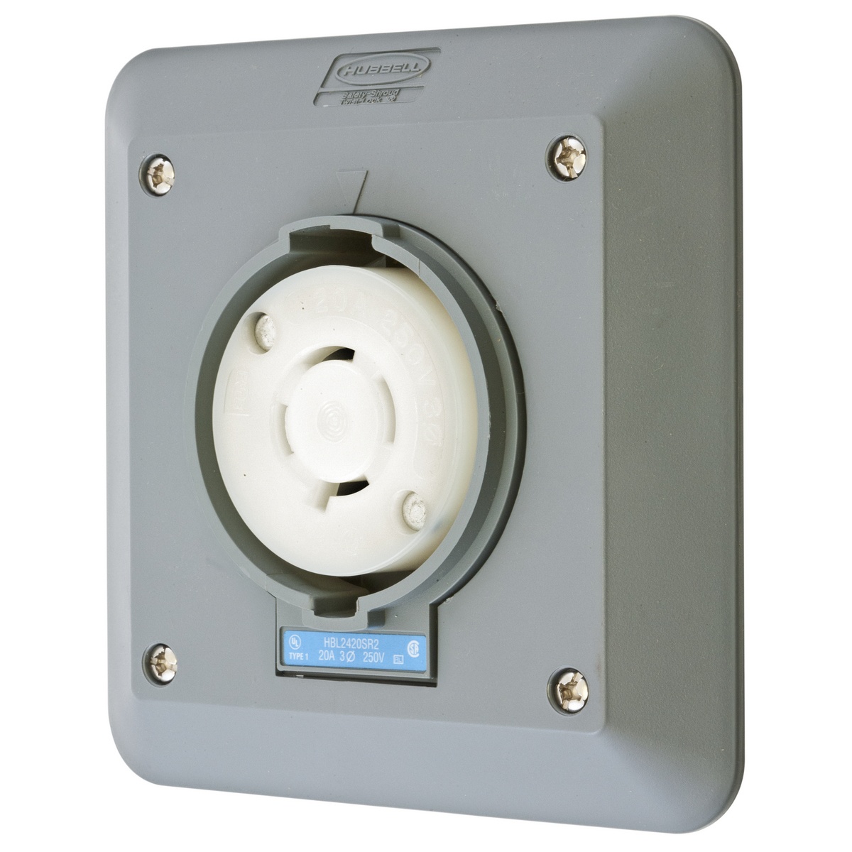 Hubbell Wiring Device-Kellems HBL2420SR2 Locking Receptacles