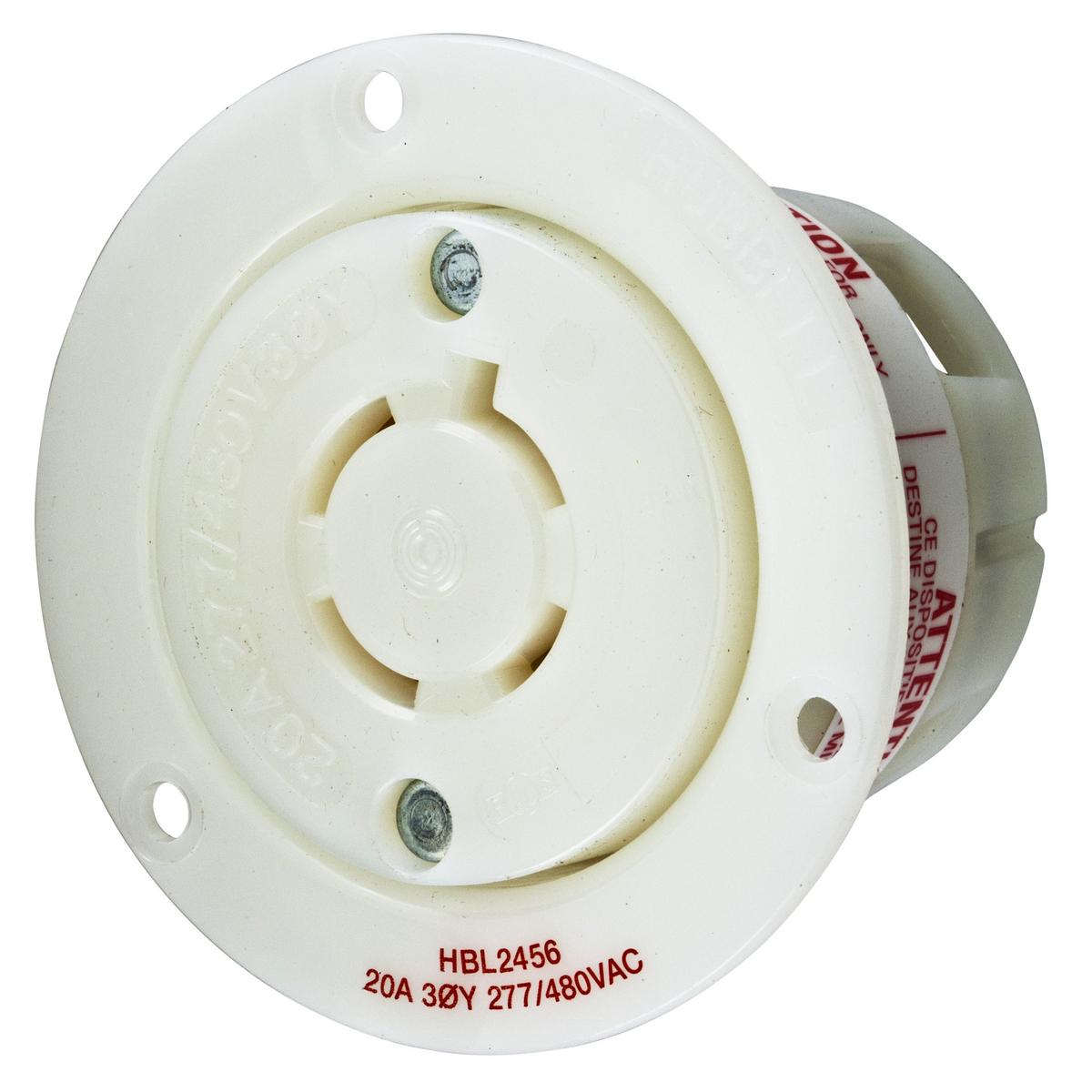 Hubbell Wiring Device-Kellems HBL2456 Locking Flanged Inlets & Outlets