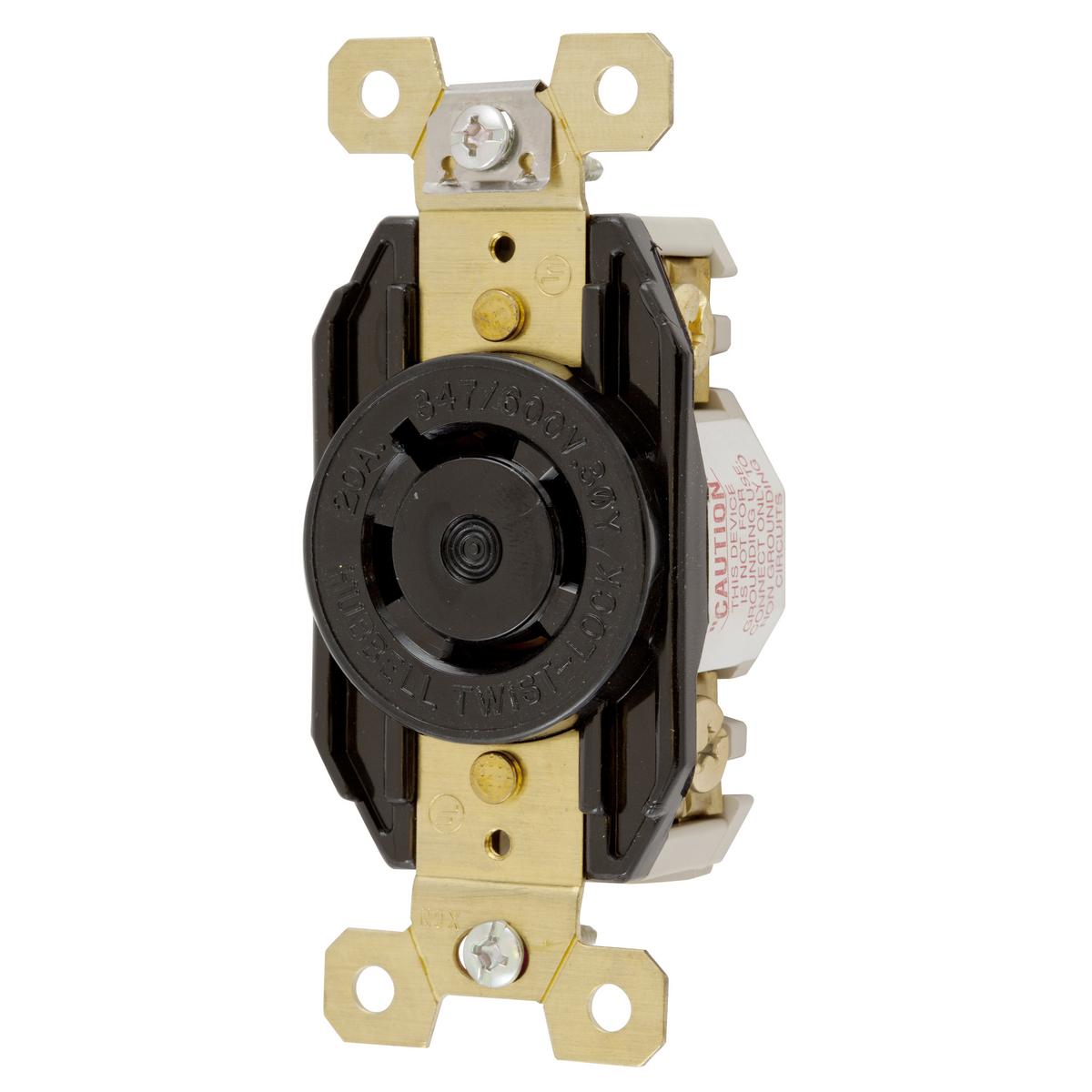 Hubbell Wiring Device-Kellems HBL2460 Locking Receptacles