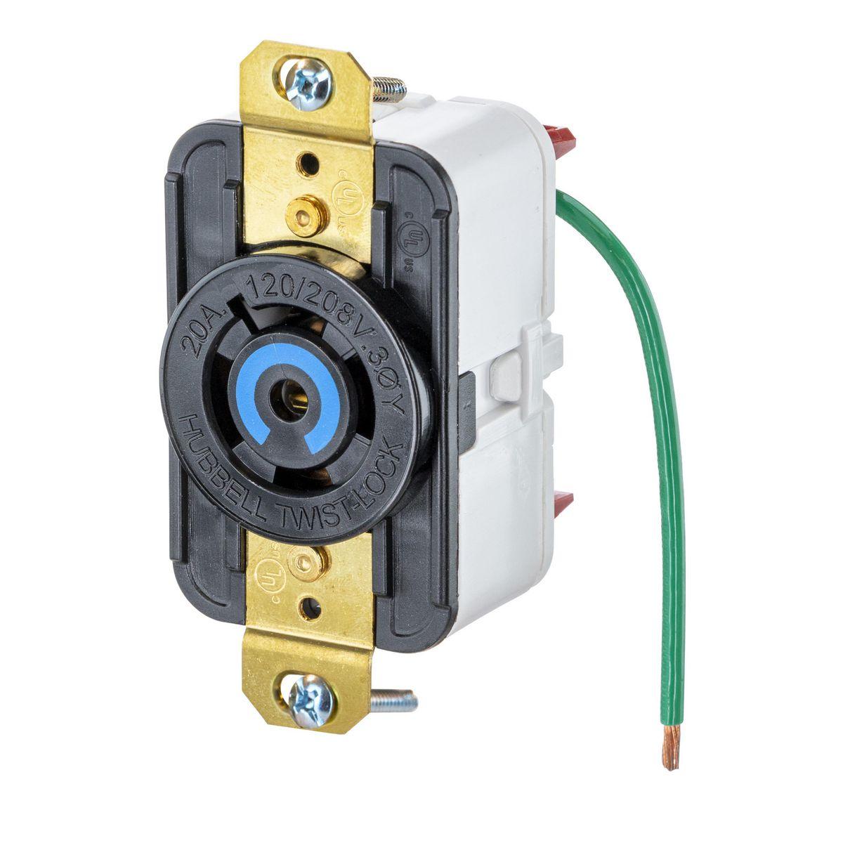 Hubbell Wiring Device-Kellems HBL2510ST Locking Receptacles