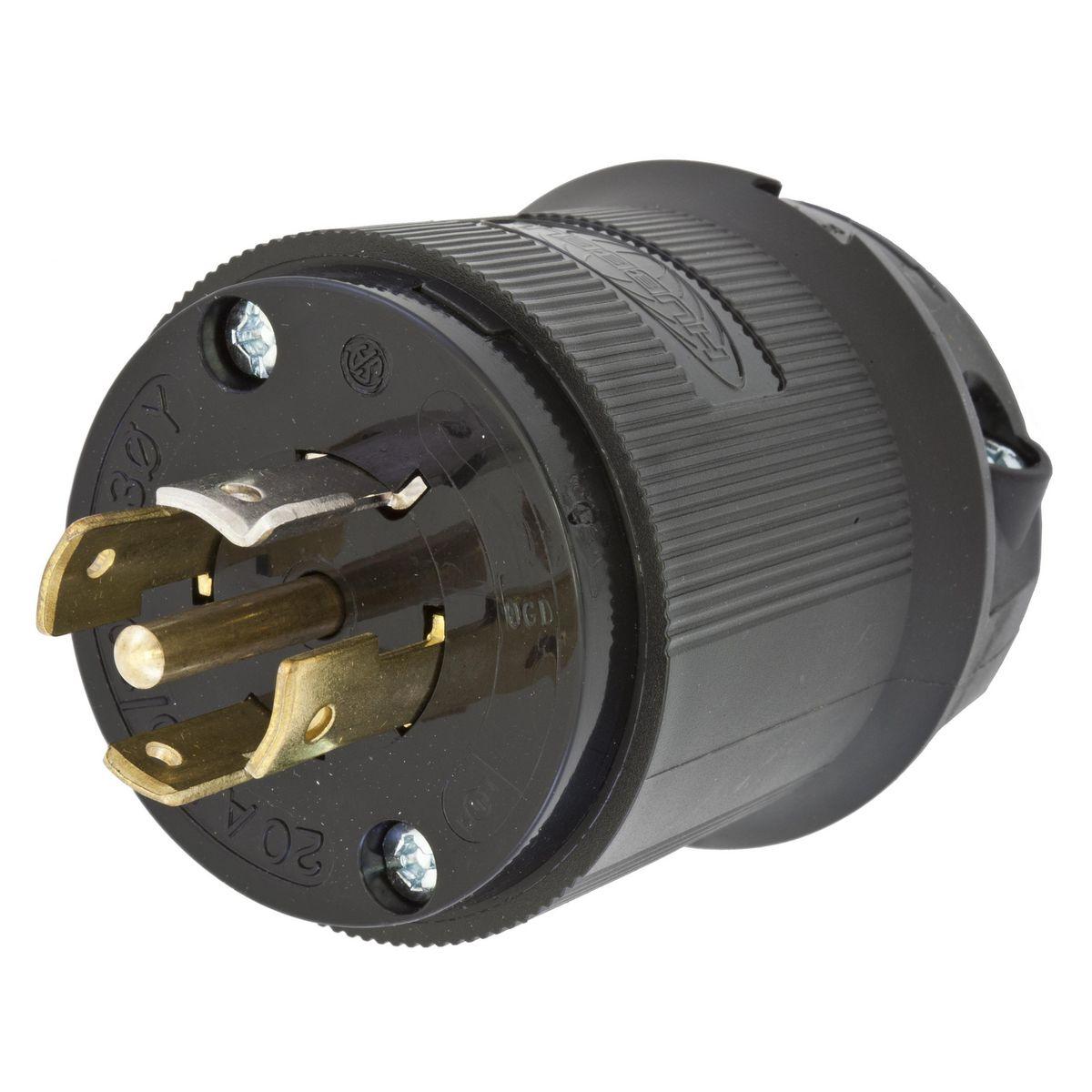Hubbell Wiring Device-Kellems HBL2511STBK Locking Plugs