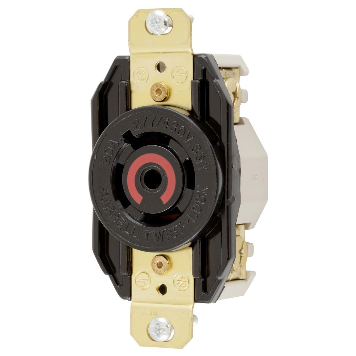Hubbell Wiring Device-Kellems HBL2520 Locking Receptacles