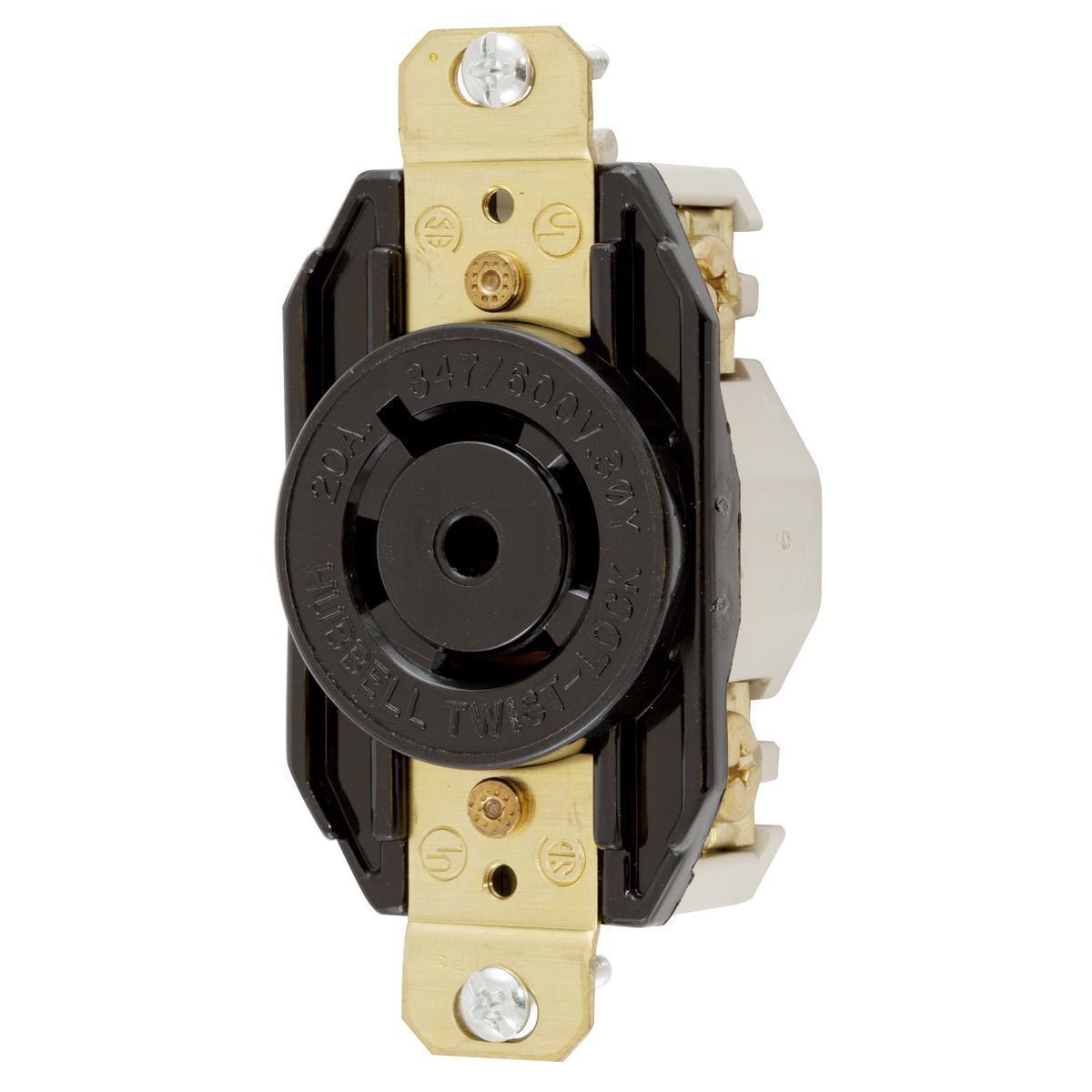 Hubbell Wiring Device-Kellems HBL2530 Locking Receptacles