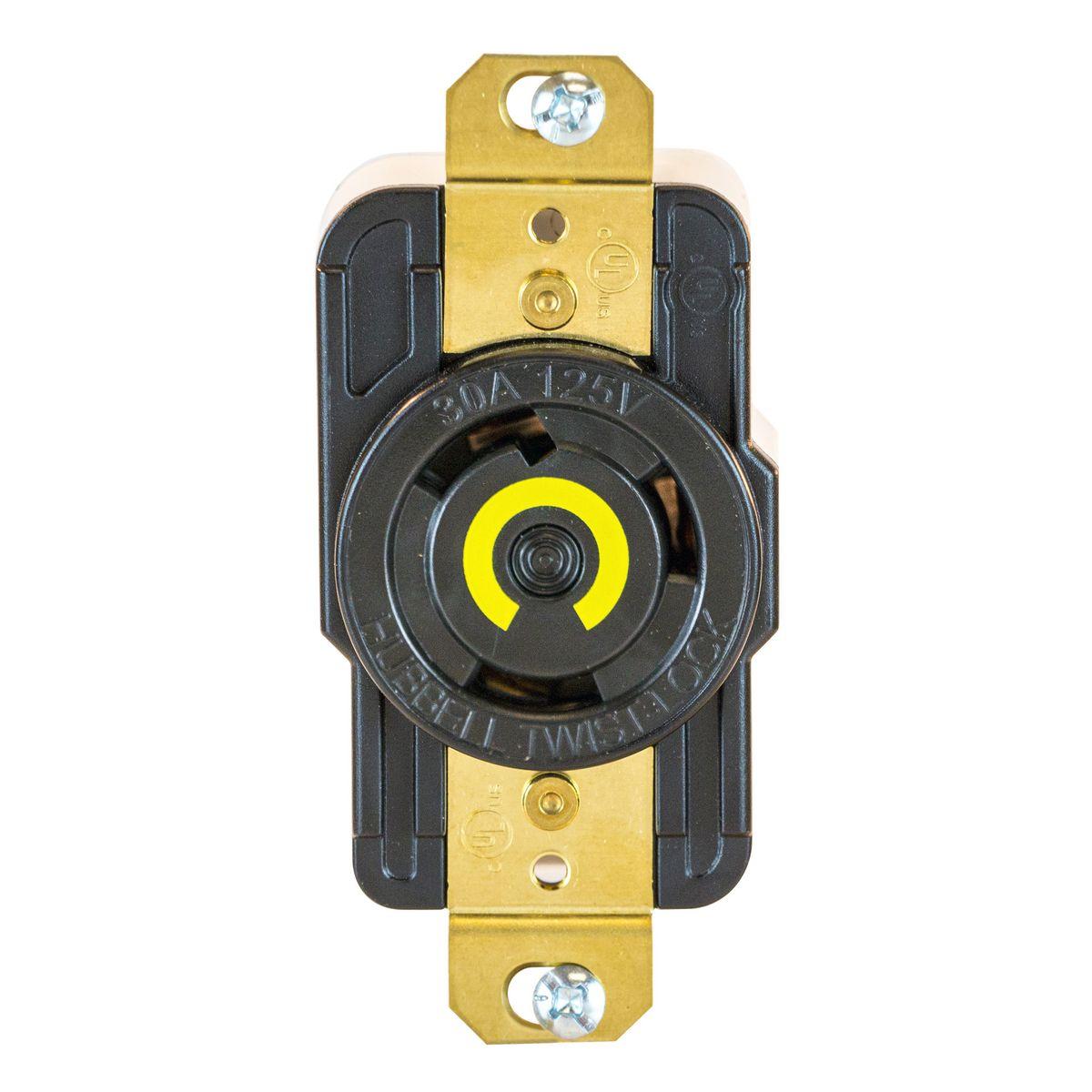 Hubbell Wiring Device-Kellems HBL2610ST Locking Receptacles