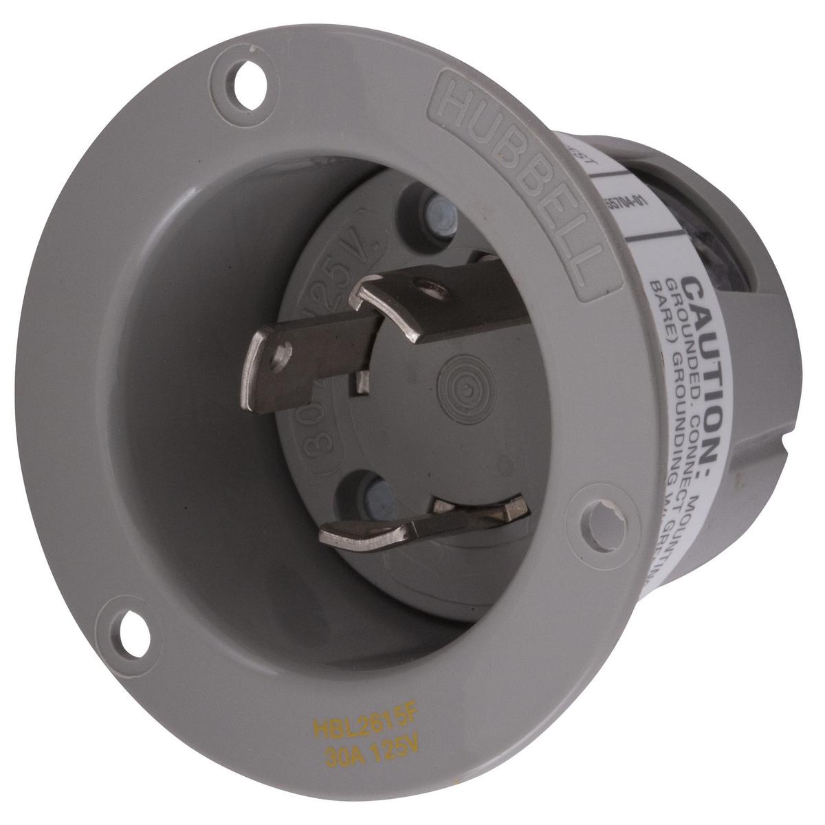 Hubbell Wiring Device-Kellems HBL2615F Locking Flanged Inlets & Outlets