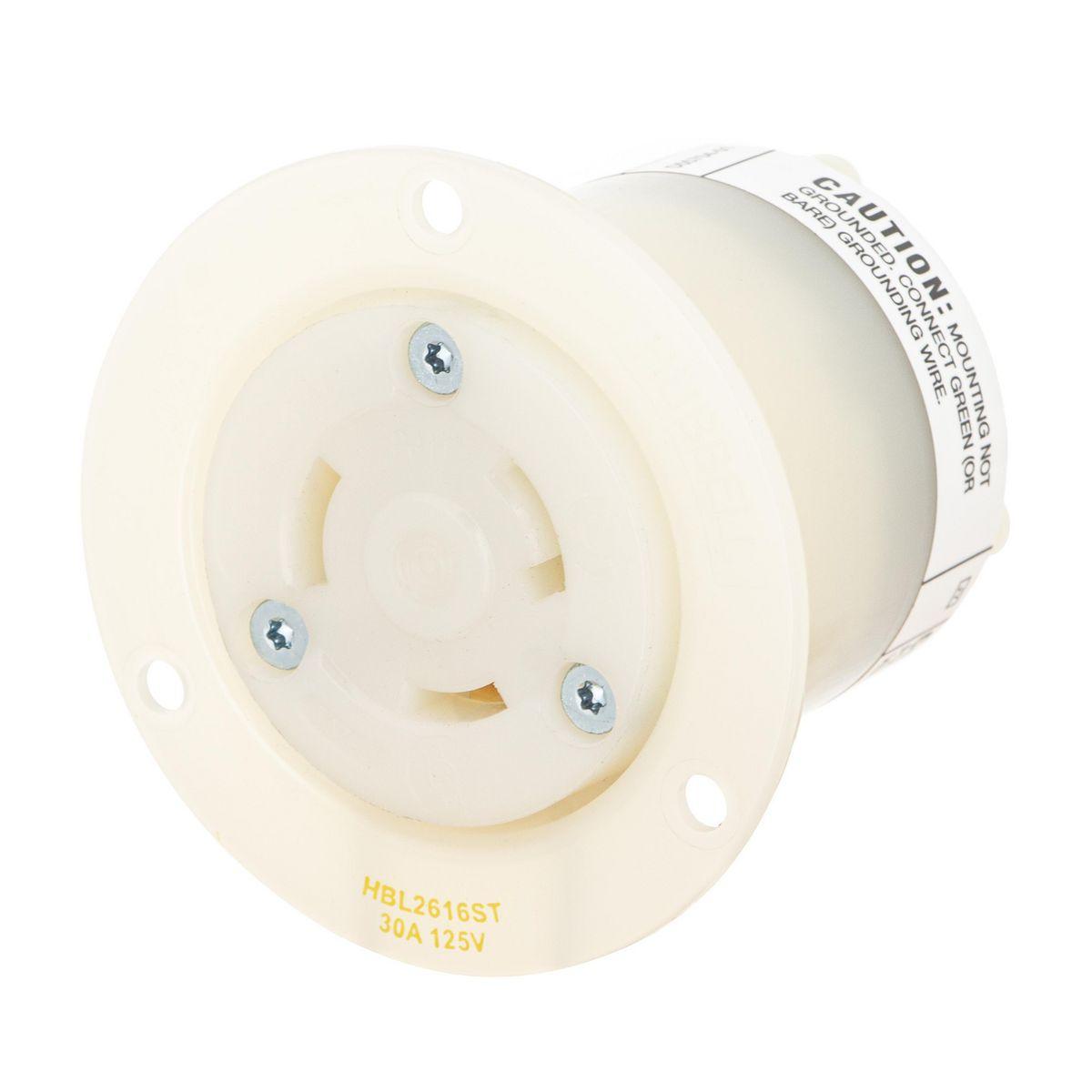 Hubbell Wiring Device-Kellems hbl2616st Locking Receptacles