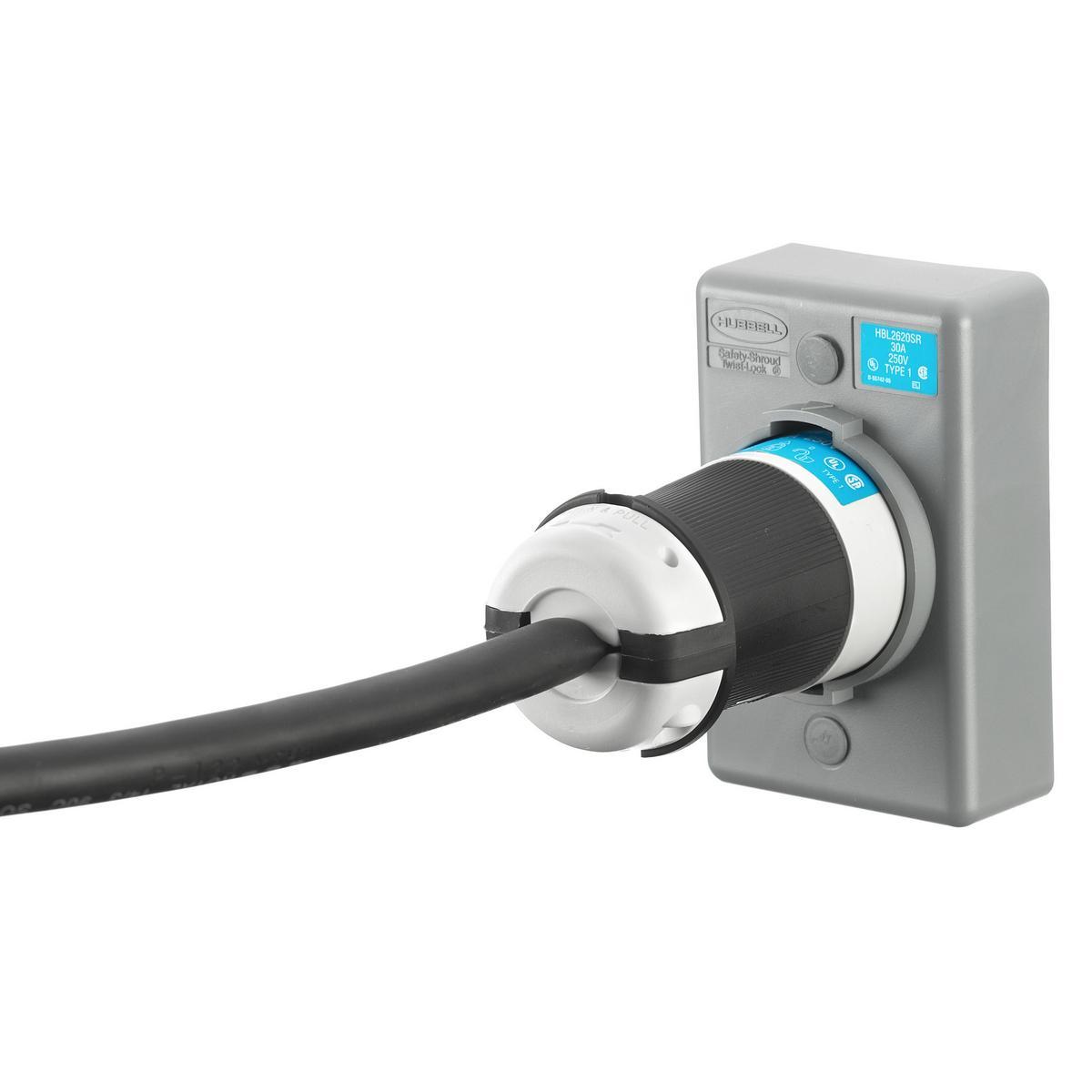 Hubbell Wiring Device-Kellems HBL2620SR Locking Receptacles