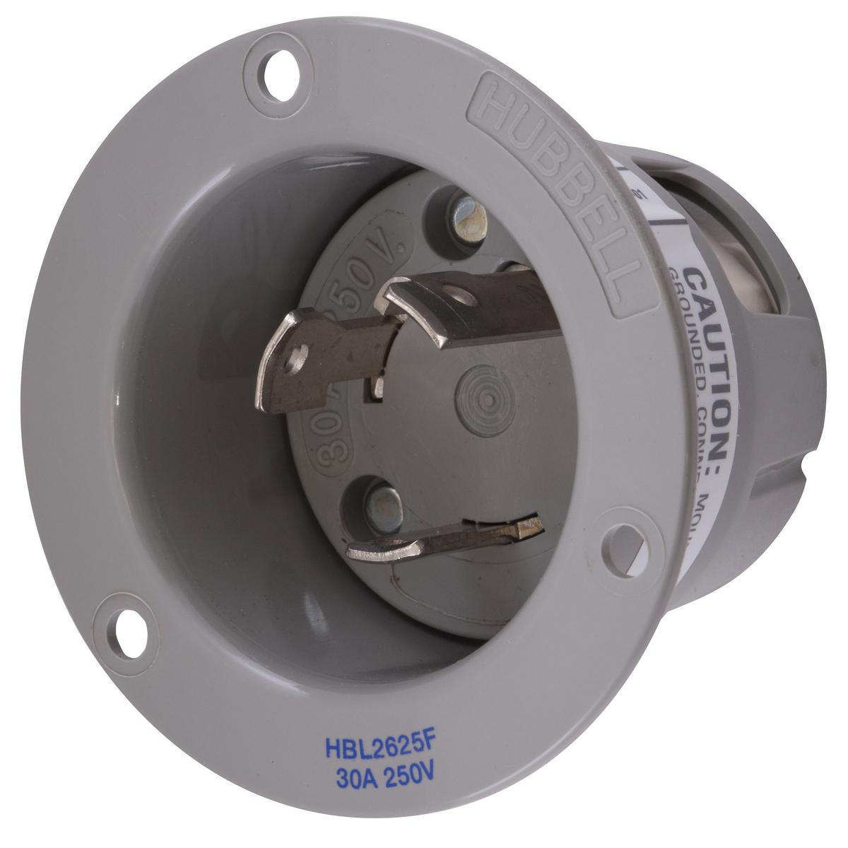 Hubbell Wiring Device-Kellems HBL2625F Locking Flanged Inlets & Outlets