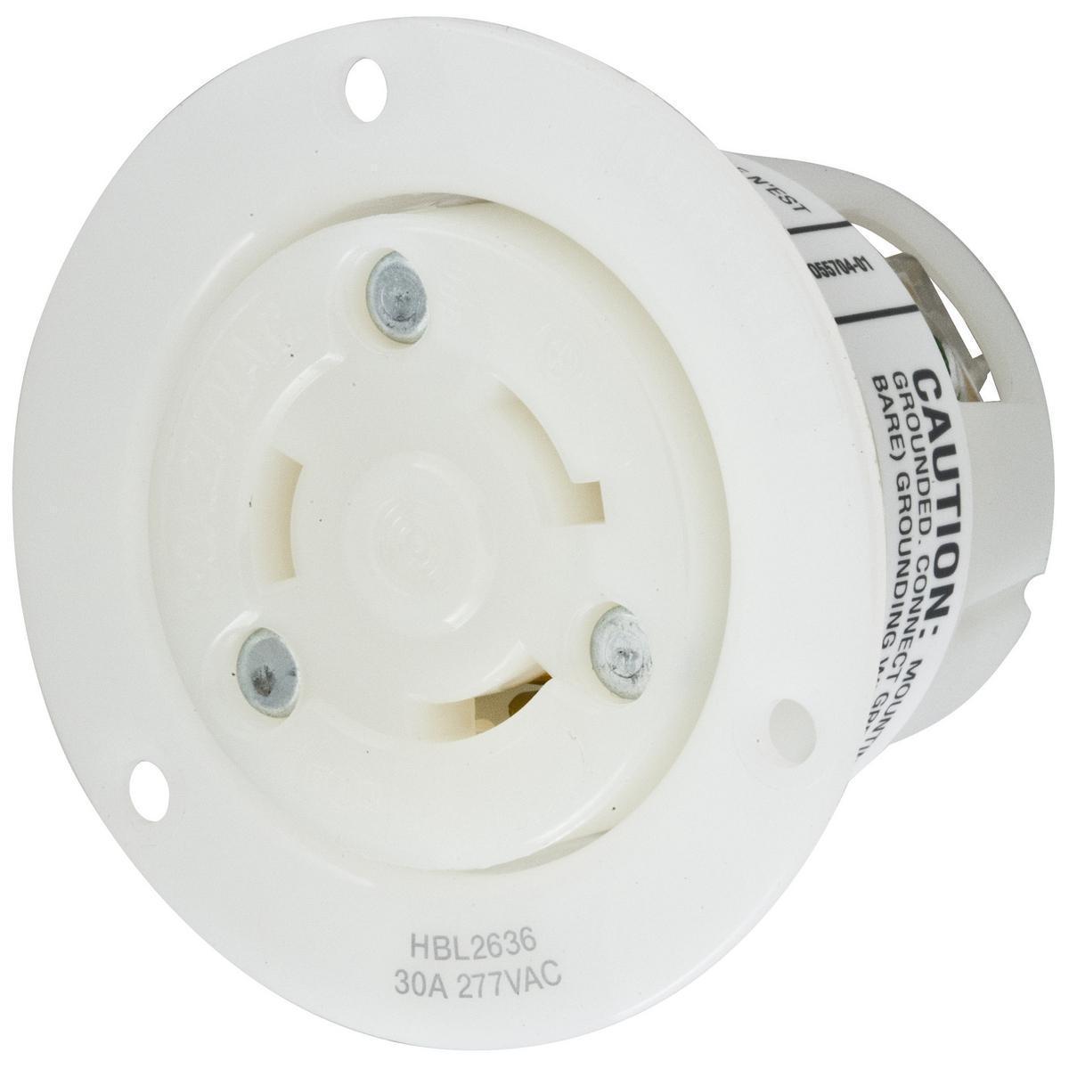 Hubbell Wiring Device-Kellems HBL2636 Locking Flanged Inlets & Outlets