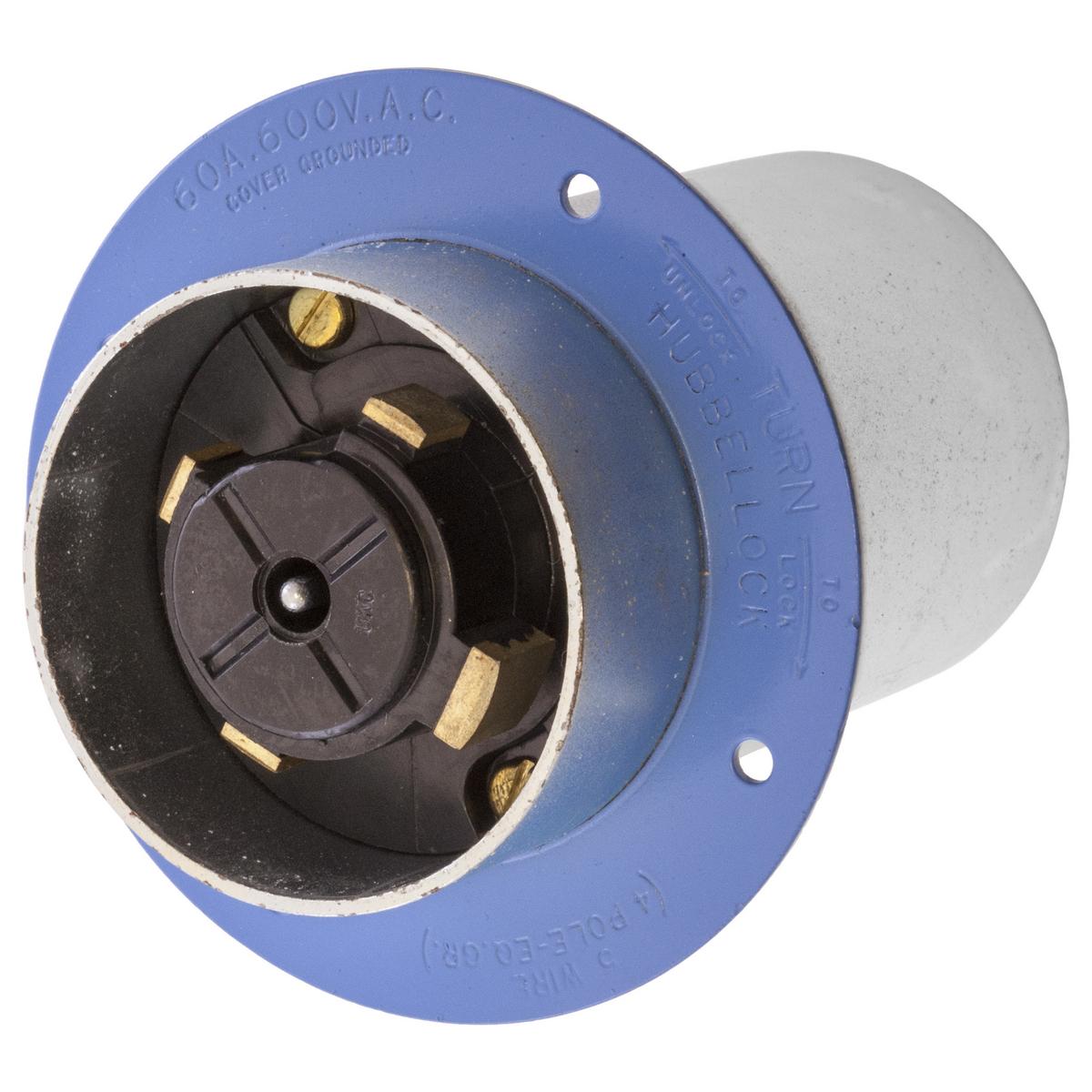 Hubbell Wiring Device-Kellems HBL26522 Locking Flanged Inlets & Outlets