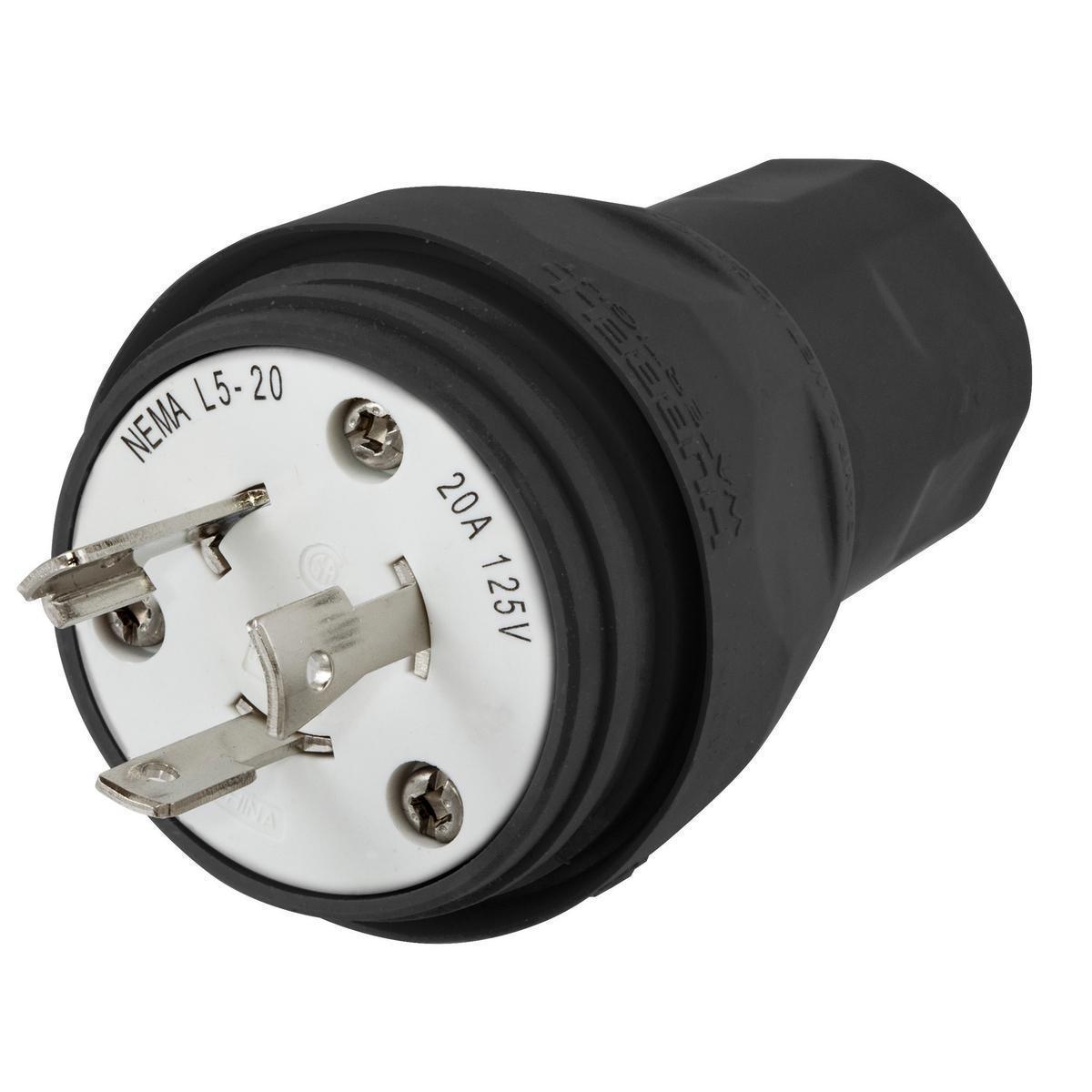 Hubbell Wiring Device-Kellems HBL26W47BK Locking Plugs