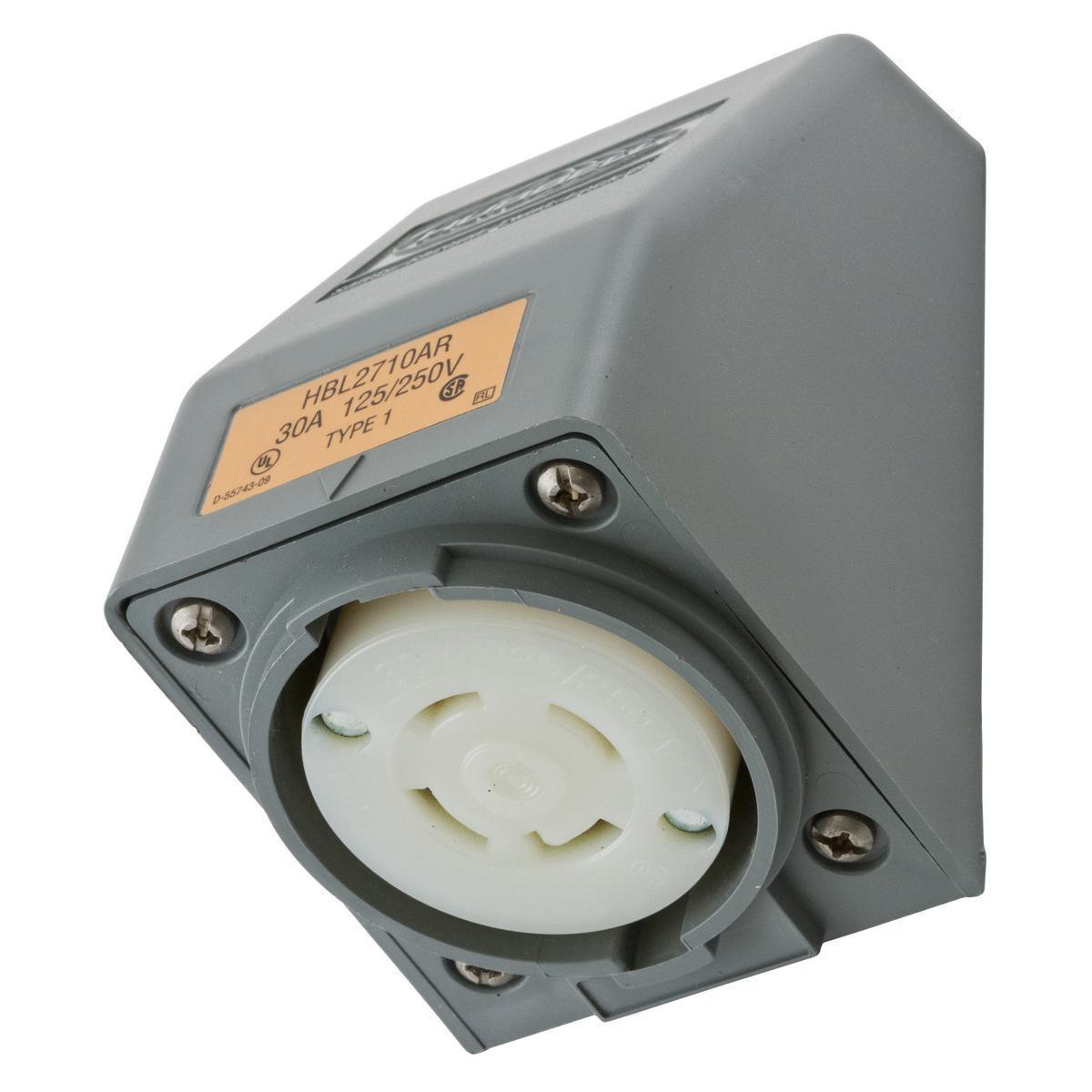 Hubbell Wiring Device-Kellems HBL2710AR Locking Receptacles
